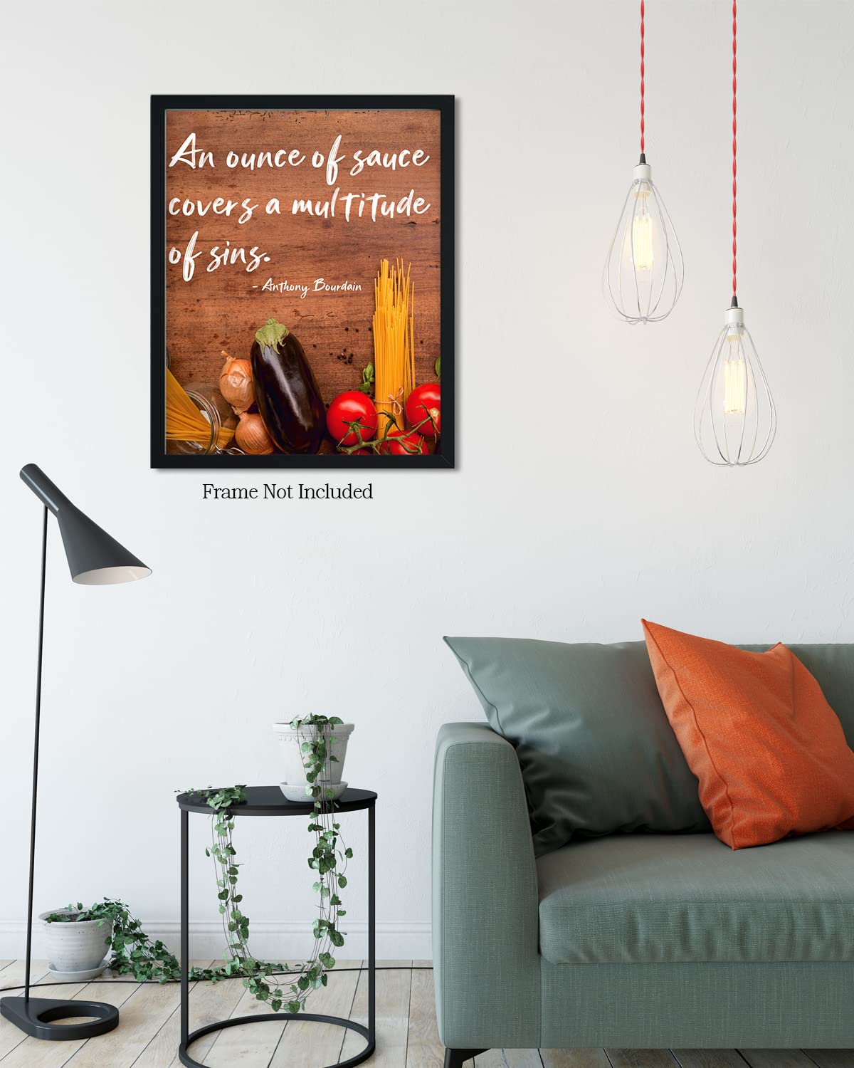 Anthony Bourdain Kitchen Wall Art Prints - Chef & Culinary Decor - Farmhouse Style Kitchen Poster - Perfect Gift for Chefs, Cooks & Food Lovers - 32x40 Unframed - Ideal for Home Kitchens, Restaurants & Culinary Schools