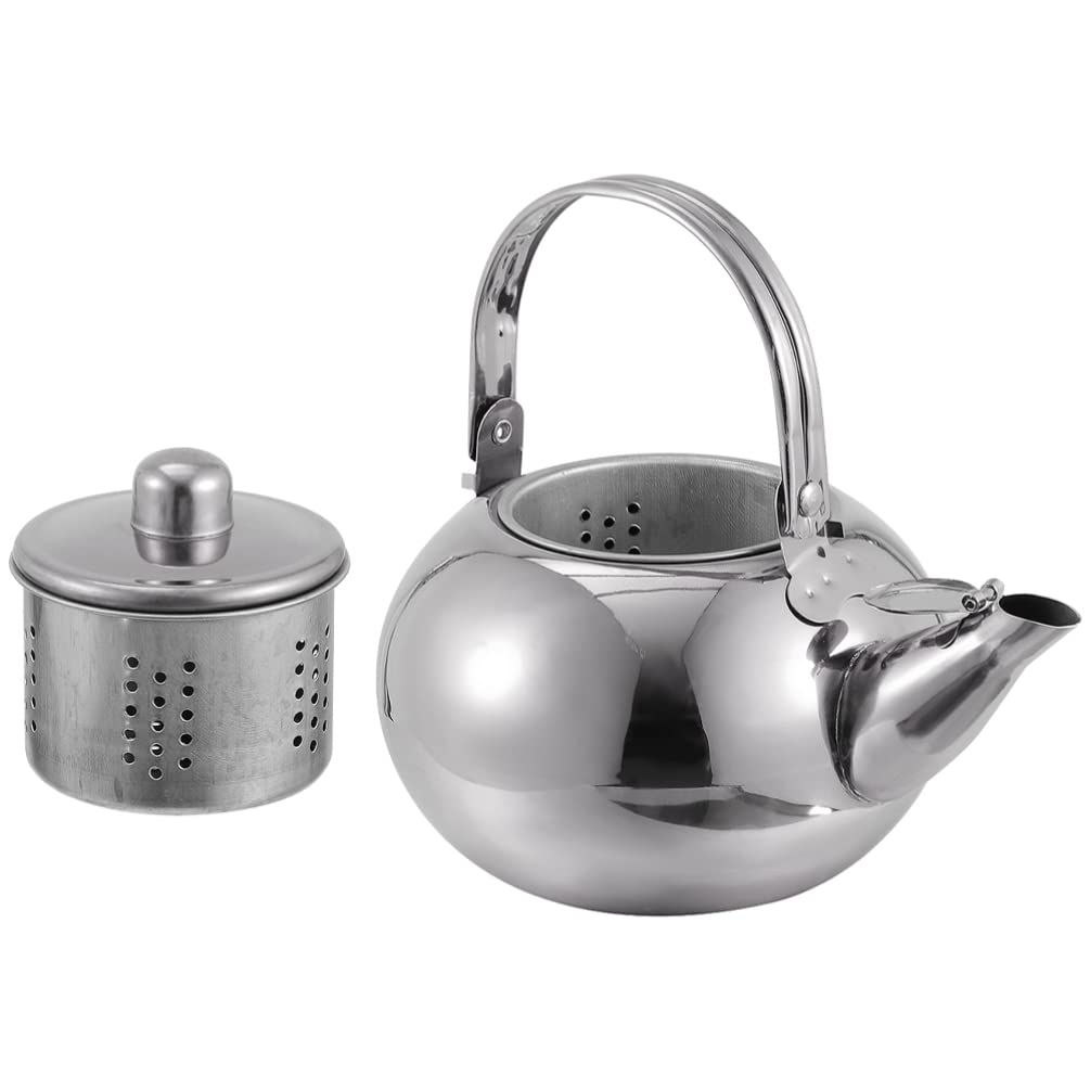 Cabilock 2.5L Stainless Steel Whistling Tea Kettle - Stovetop Whistling Teapot with Ergonomic Handle for Boiling Water, Coffee & Tea - Perfect for Home, Office & Camping Use