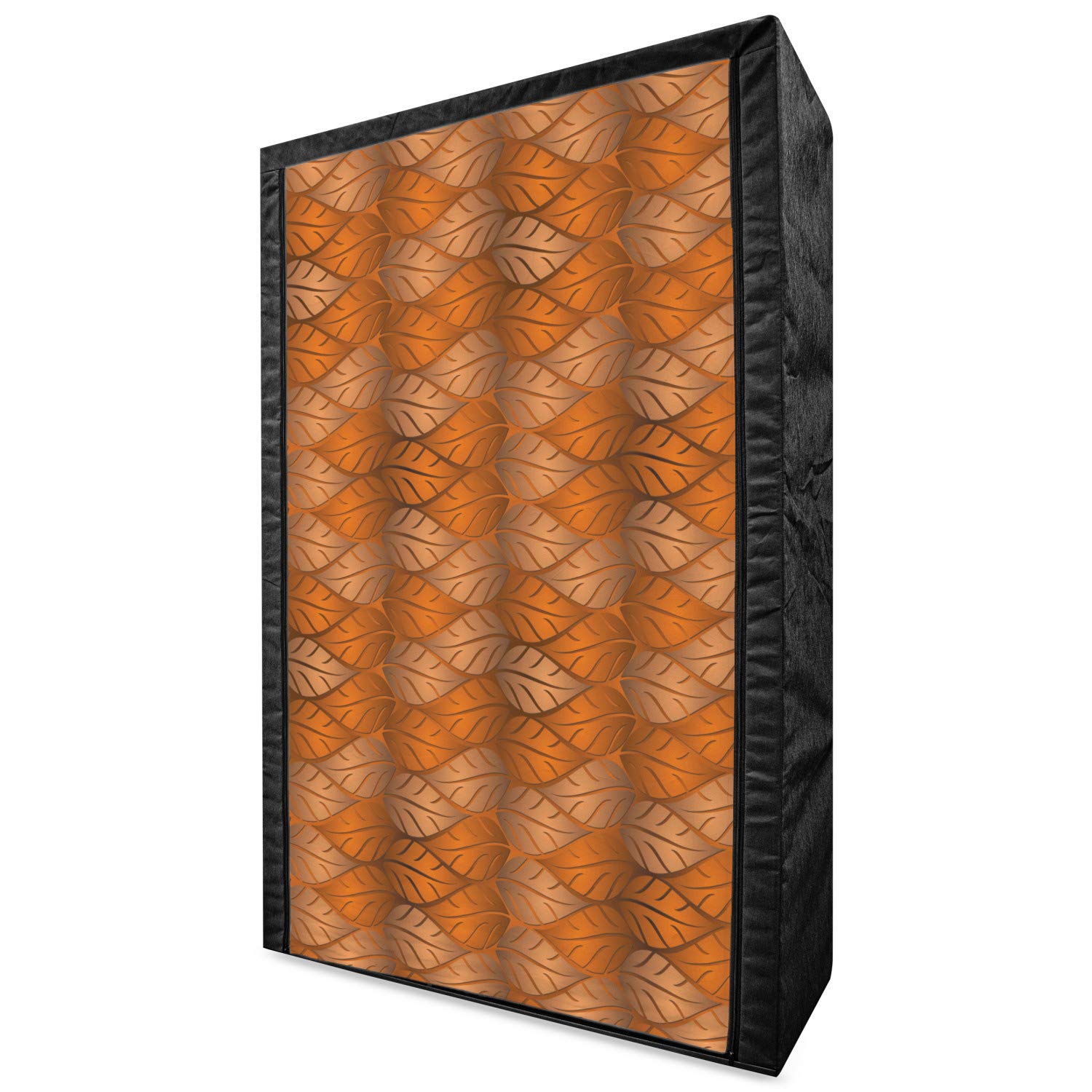 Ambesonne Portable Fabric Wardrobe with Autumn Leaves Print - 42.5