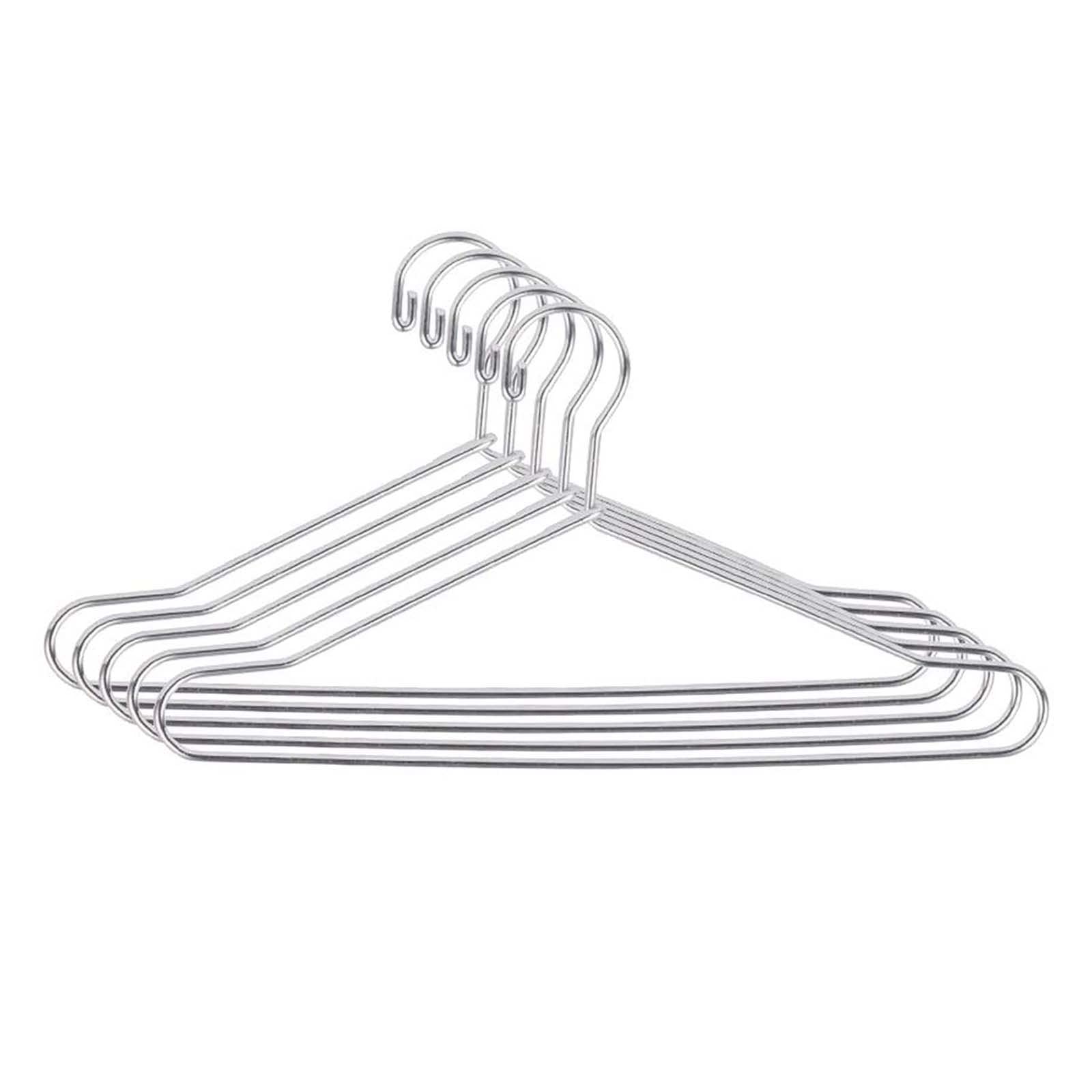Creaides 10pcs Mini Doll Clothes Hangers - Silver Wire Hangers for Dollhouse, Doll Gowns & Dresses - Perfect for Barbie, American Girl & DIY Miniature Wardrobe Organization