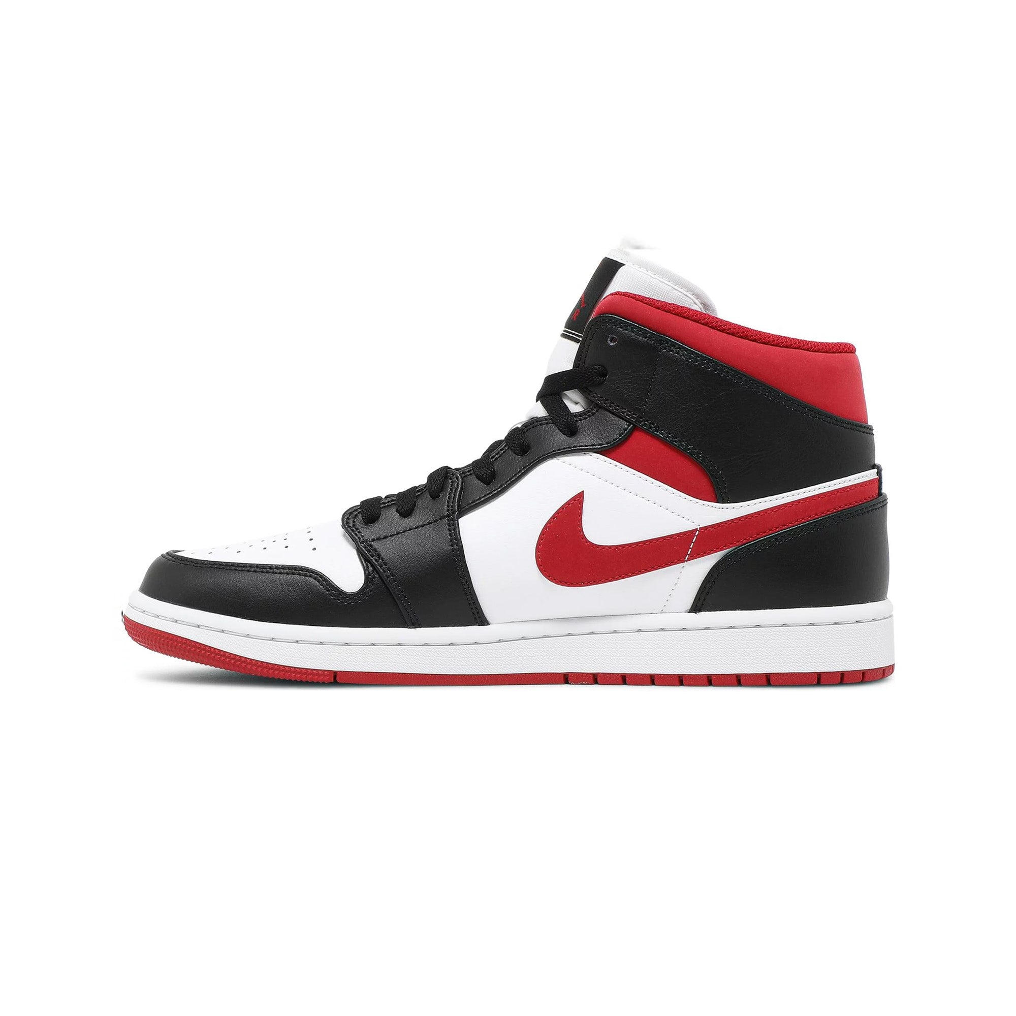 Air Jordan 1 Mid 'Gym Red Black White' Basketball Shoes - Men's High-Top Sneakers for Casual Wear & Street Style