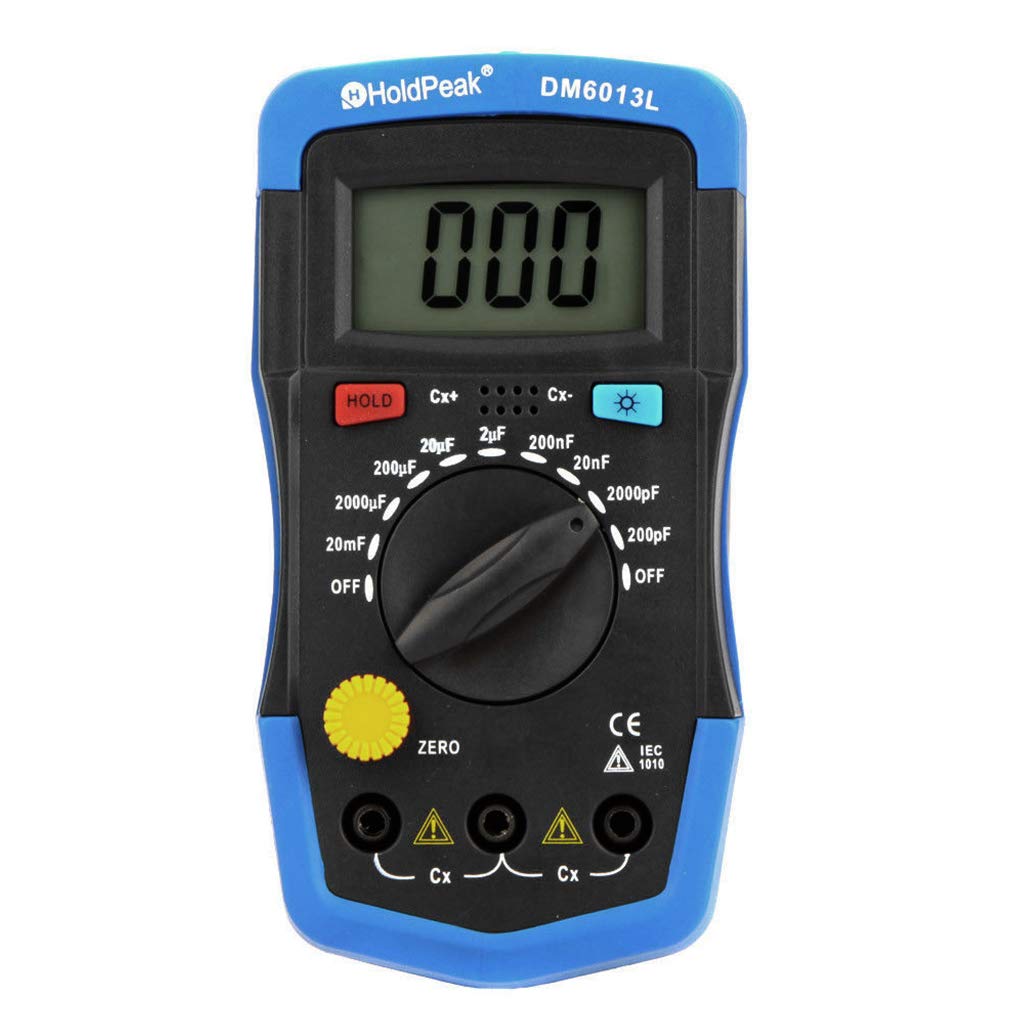 Digital Capacitance Meter - Handheld Capacitor Tester with Auto-Ranging, LCD Display for Electronics Repair, DIY Projects & Circuit Testing | Perfect for Technicians, Hobbyists & Electrical Engineers