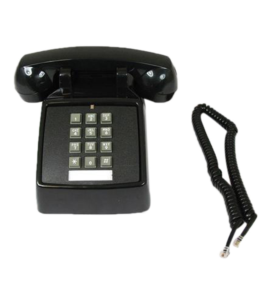 Cortelco 250000-VBA-20MD Valueline Black Desk Phone - Ideal for Office, Home, or Business Use with Clear Call Quality