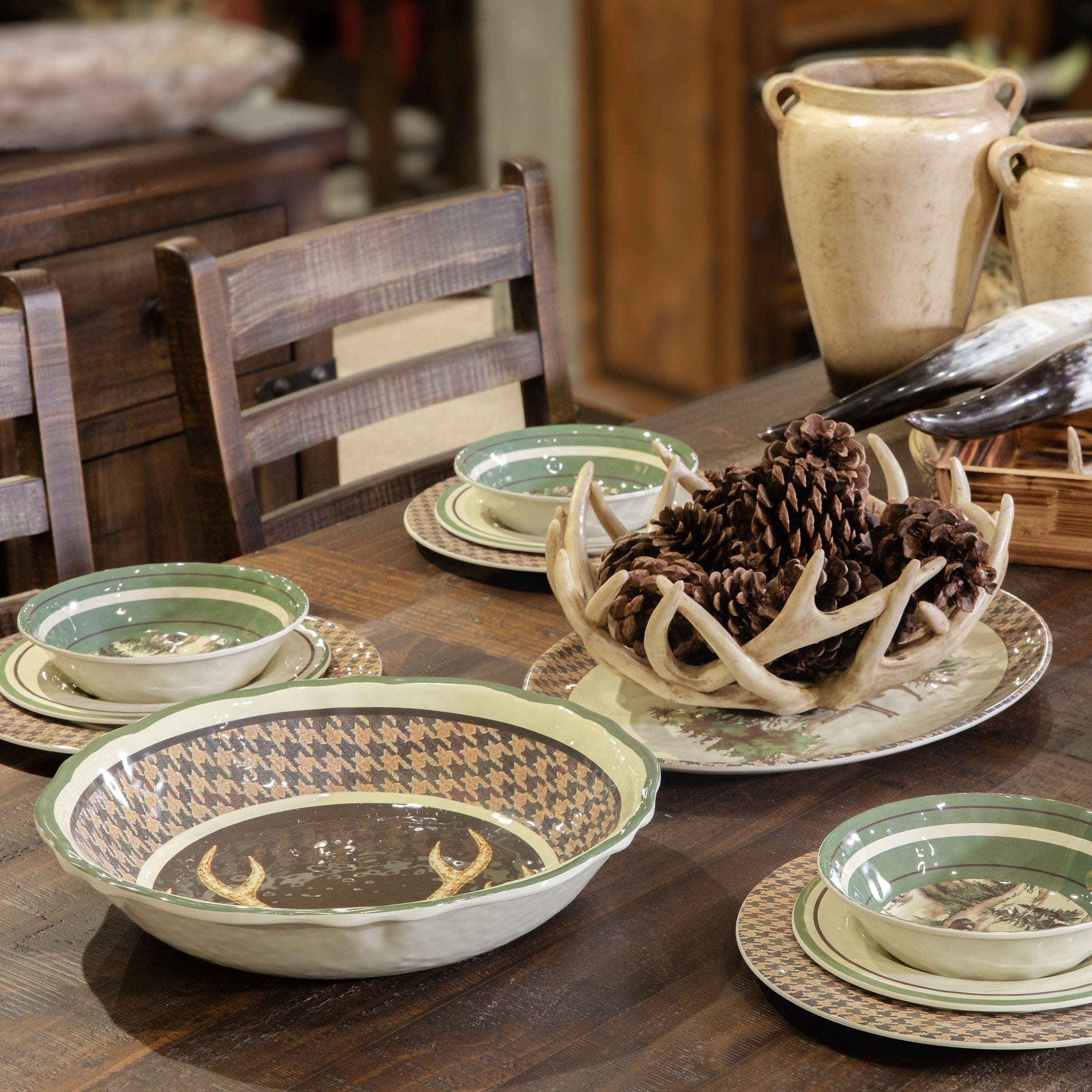 Premium Melamine Serving Bowl Set - Durable & Lightweight Dishware for Salads, Pasta, Snacks - Perfect for Parties, Picnics, and Everyday Dining