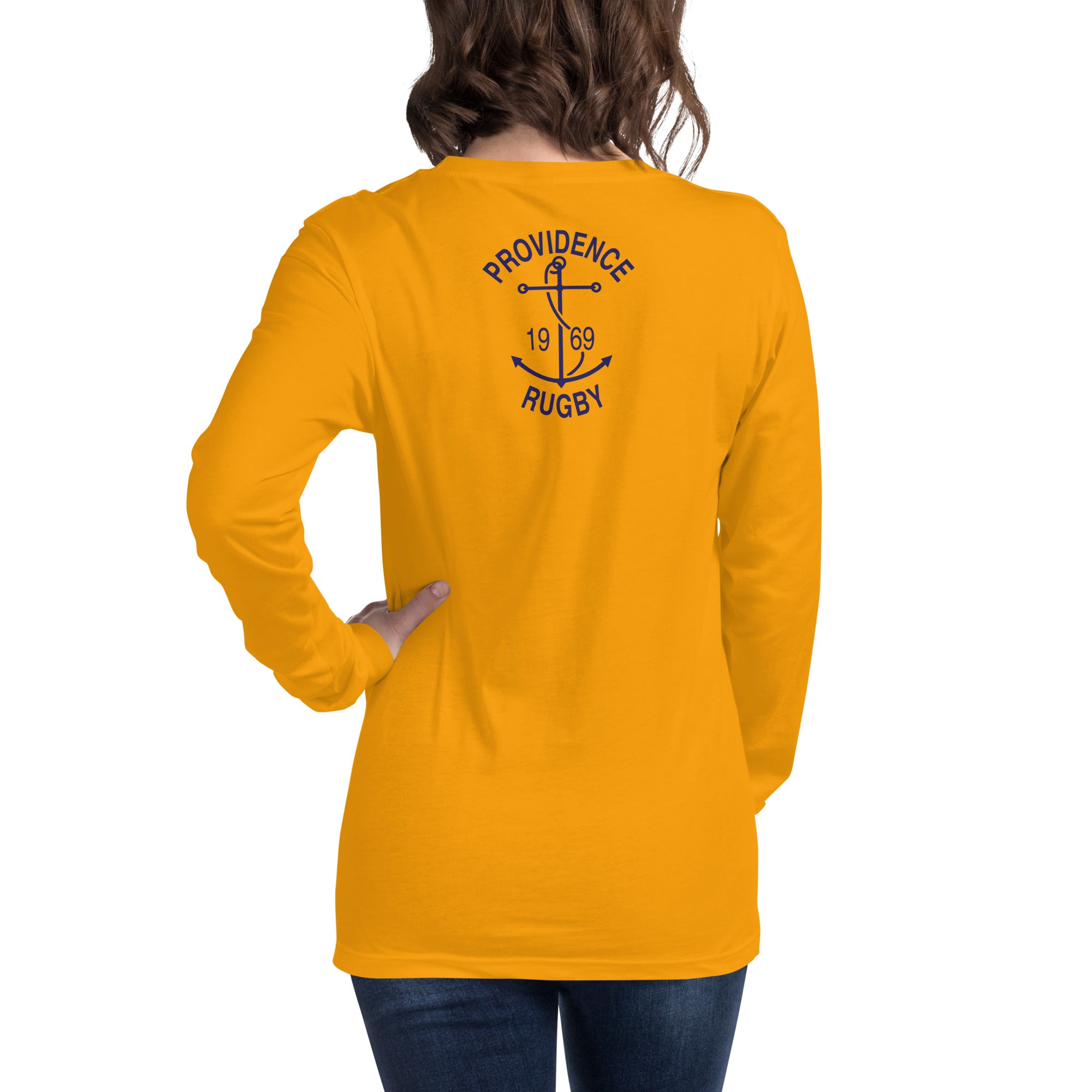 Providence RFC Long Sleeve Social T-Shirt - Comfortable Cotton Rugby Shirt for Men - Perfect for Casual Wear, Sports & Team Events