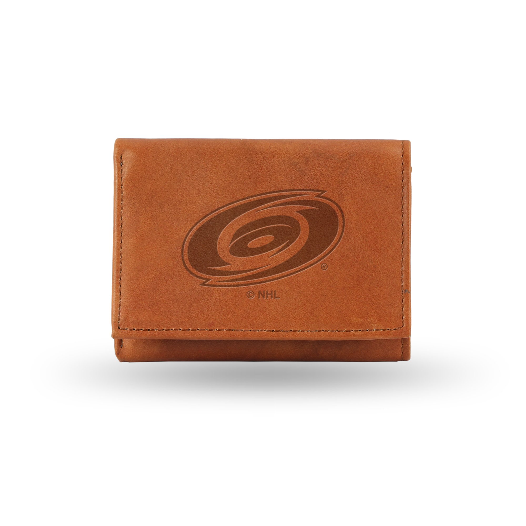 Premium Rico Industries Fan Shop Embossed Leather Trifold Wallet for Men - RFID Blocking, Multiple Card Slots & ID Window - Perfect for Everyday Carry, Travel & Gifts