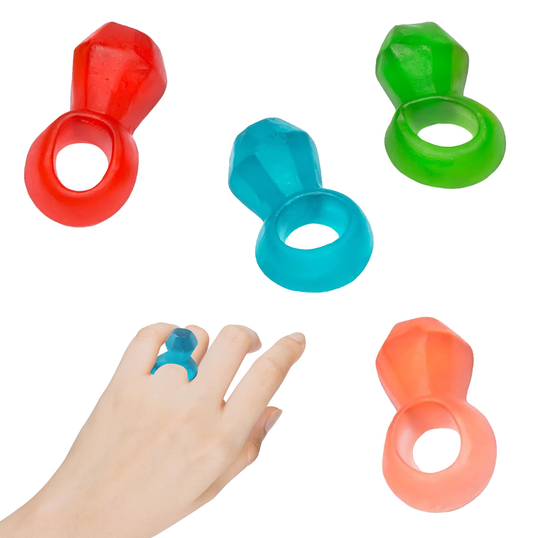 Fruidles Ring Candy Gummies - 24 Pack of Assorted Fruit Flavored Chewy Rings | Perfect for Birthday Parties, Halloween Treats & Kids Snacks