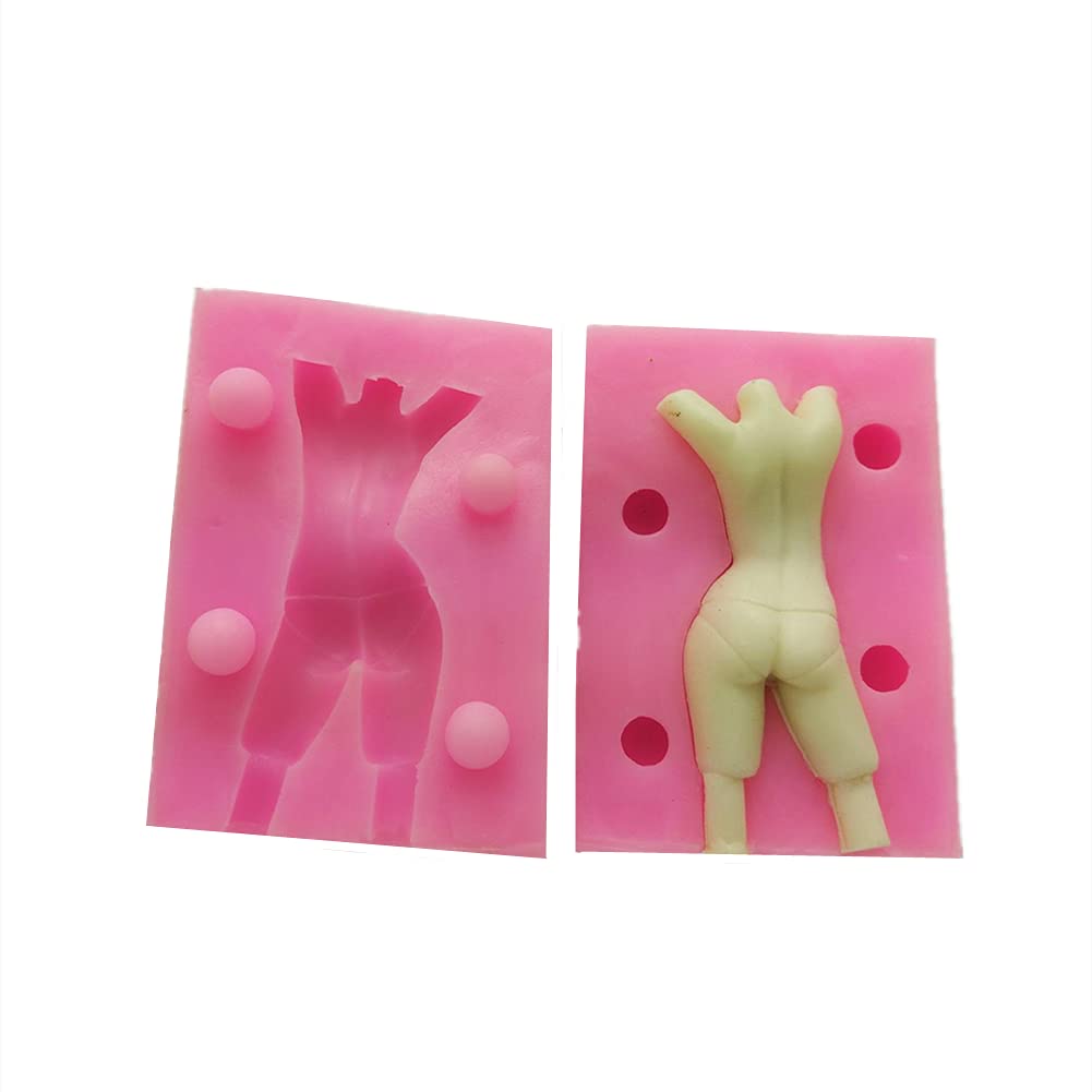 Sexy Lady 3D Silicone Body Mold for Fondant Chocolate Biscuit Decorating - DIY Cake Baking Tools, Sugar Craft, Ice Mould, Aromatherapy Plaster & Clay Art Supplies