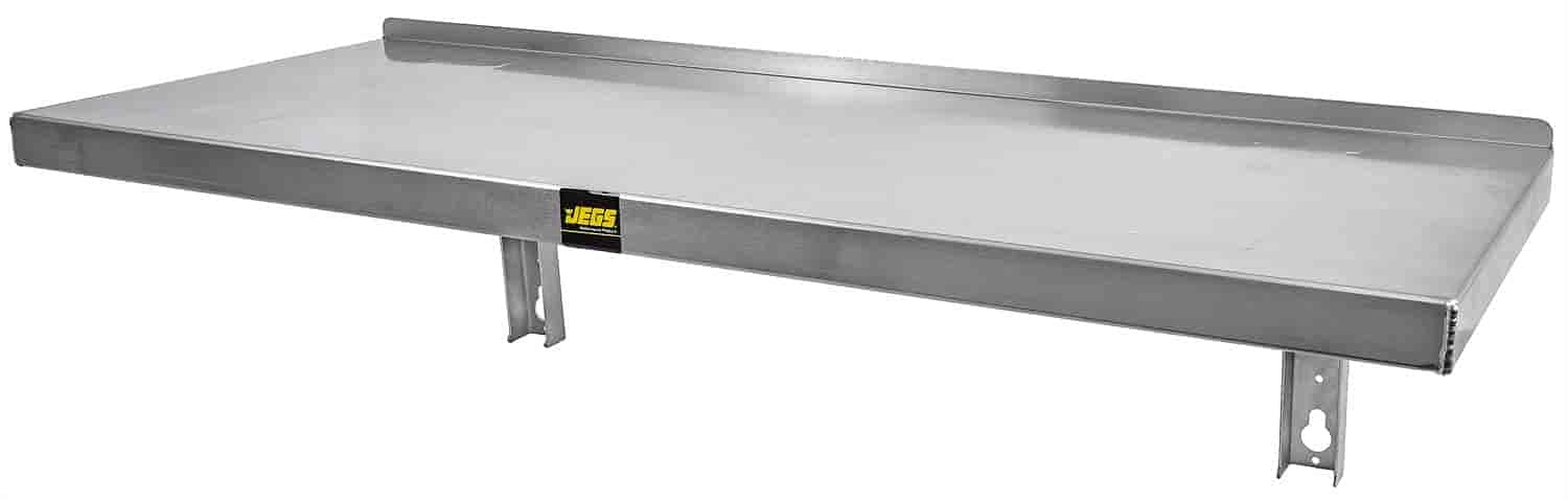 JEGS Folding Work Table - 100 LBS Capacity Lightweight Aluminum Workbench (45.5