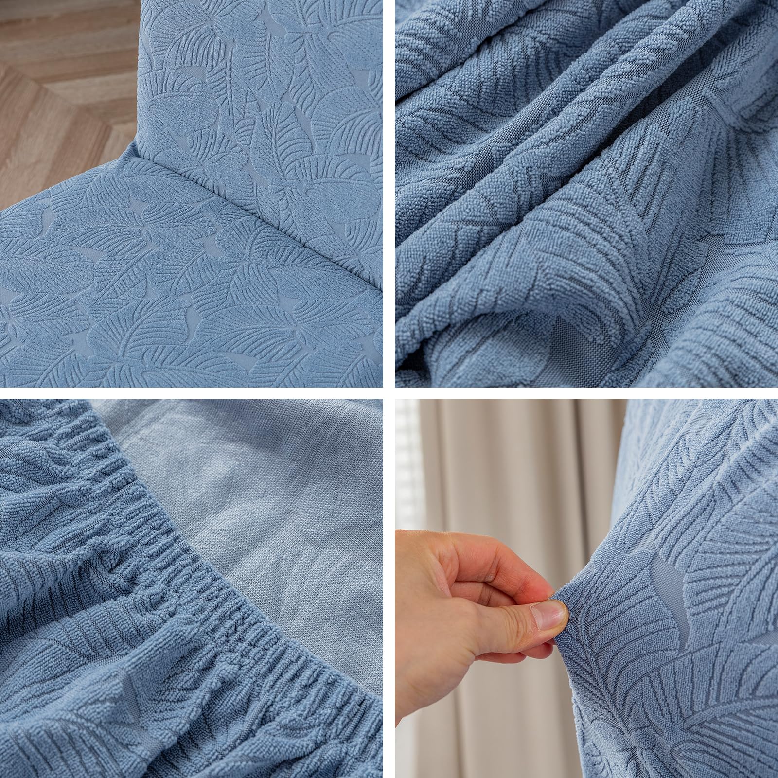 Waterproof Stretch Dining Chair Covers - Washable & Removable Slipcovers for Parsons Chairs - Kitchen & Dining Room Chair Protectors - Perfect for Everyday Use, Parties & Home Decor