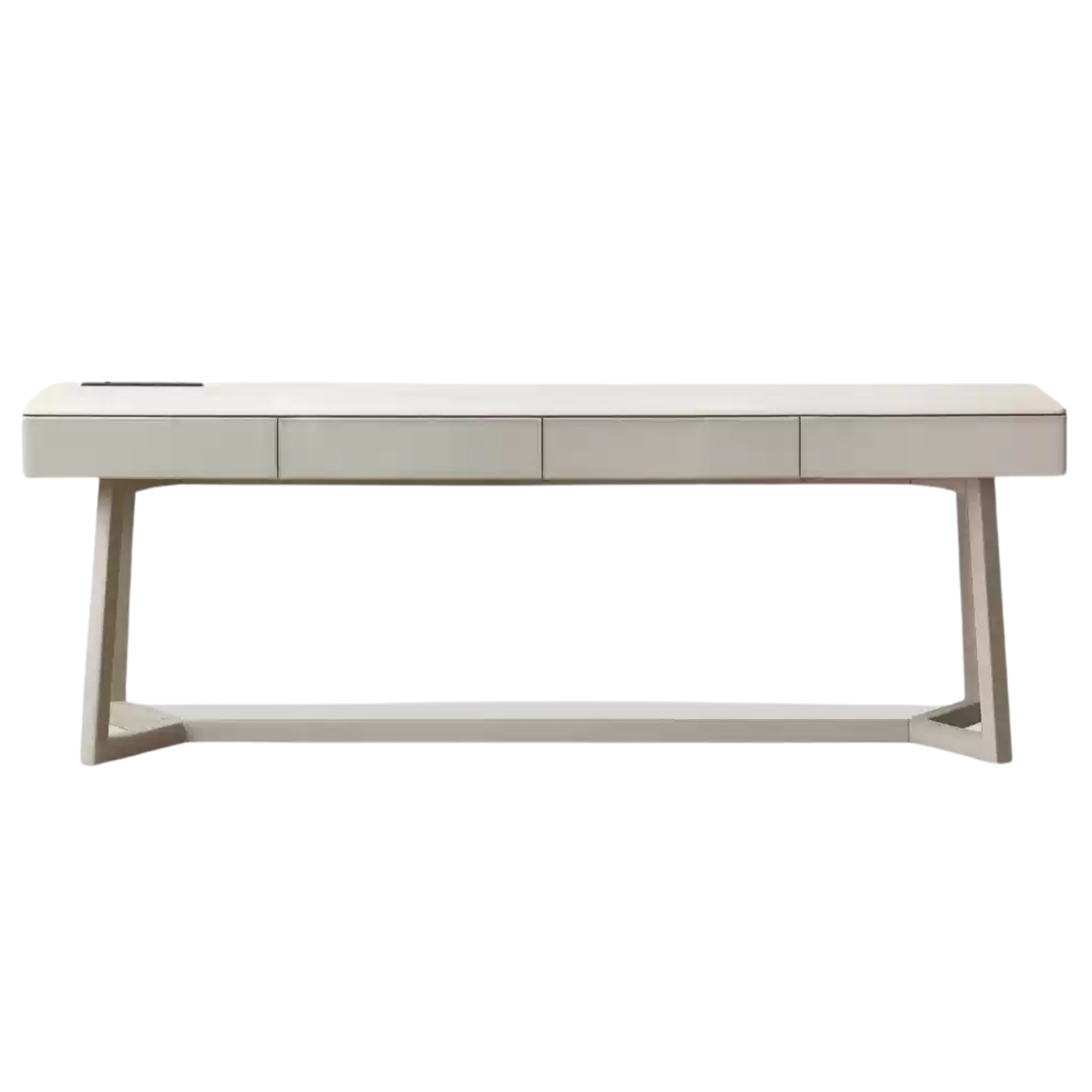 Solid Oak Wood Desk with Drawer - Warm & Elegant Writing Table for Home Office, Study Room or Library - Durable Wooden Workstation for Professionals & Students