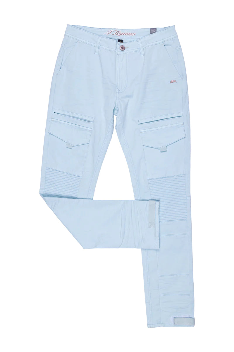 Atiziano Men's Stretch Twill Cargo Jeans - Michael Lake Style | Comfortable & Durable for Outdoor Adventures, Hiking & Casual Wear
