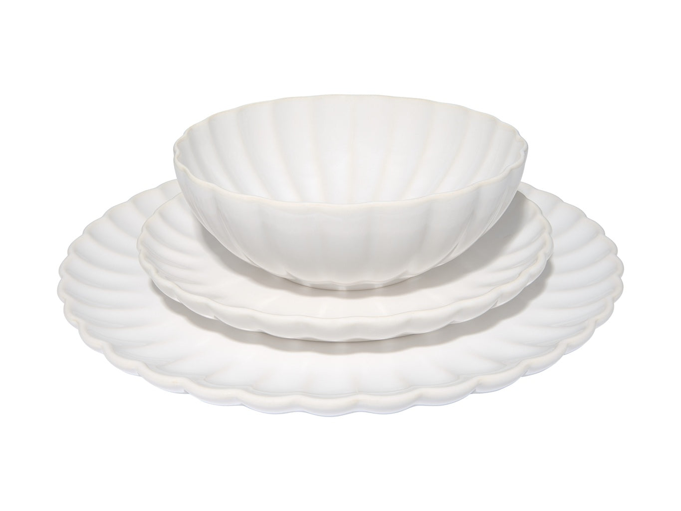 Casa Domani Solare 12-Piece Dinnerware Set - Elegant Porcelain Dinner Plates, Bowls & Cups - Perfect for Wedding Gifts, Housewarming & Formal Dining (Gift Box Included)