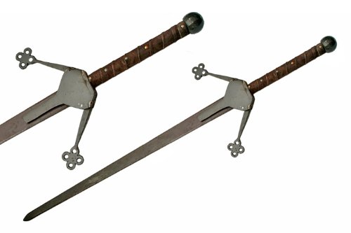 Authentic Rustic Scottish Claymore Sword - High-Quality Handcrafted Battle Replica for Collectors, Cosplay & Medieval Decor | Perfect for Historical Reenactments, Theater Props & Wall Display
