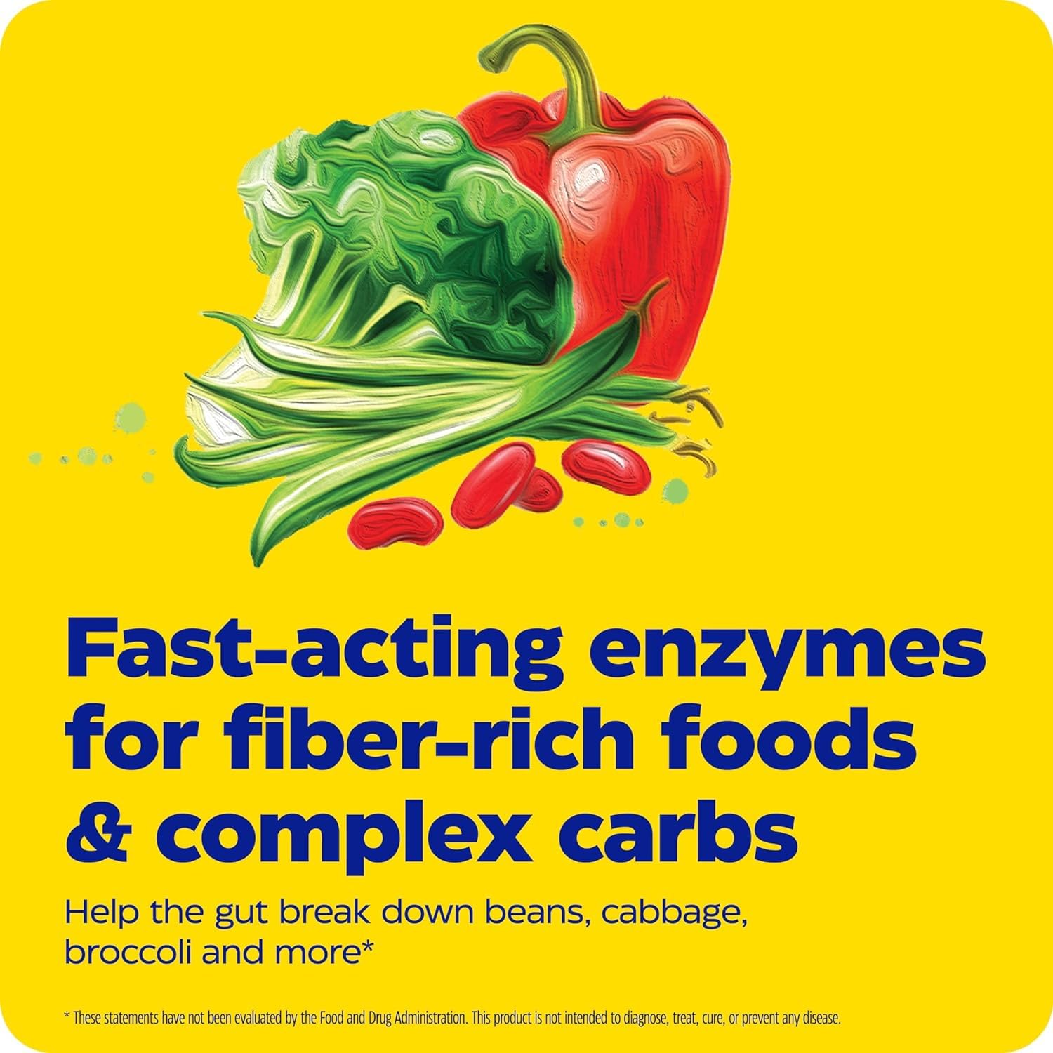Enzymedica BeanAssist Digestive Enzyme Supplement - 30 Vegan Capsules for Gas & Bloating Relief - Gluten-Free, Soy-Free - Supports Healthy Digestion After Meals