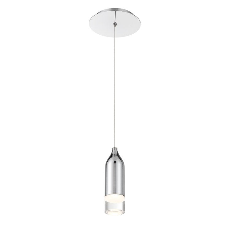 8 LED Pendant Light Fixture - 3000K Warm White - Modern Single Bulb Hanging Light for Kitchen Island, Dining Room, and Bedroom Lighting