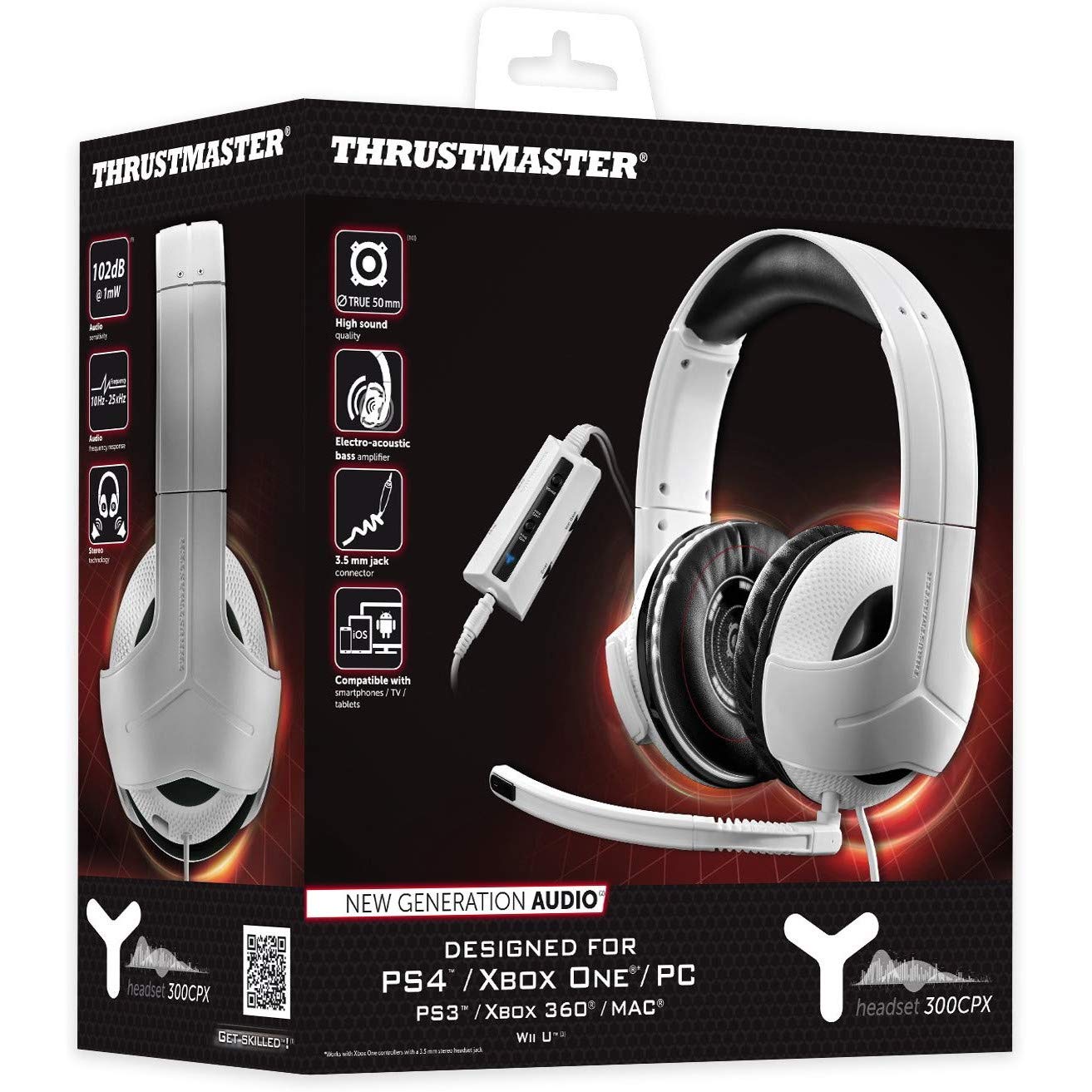 Thrustmaster Y-300CPX Premium Gaming Headset for PS5, PS4, Xbox Series X|S, Xbox One, PC & Nintendo Switch - Immersive Sound for Competitive Gaming & Streaming
