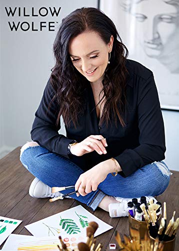 Callia Mixed Media Artist Paint Brush Filbert - Premium Synthetic Bristles for Acrylic, Oil & Watercolor Painting - Perfect for Canvas, Paper & Wood Art Projects