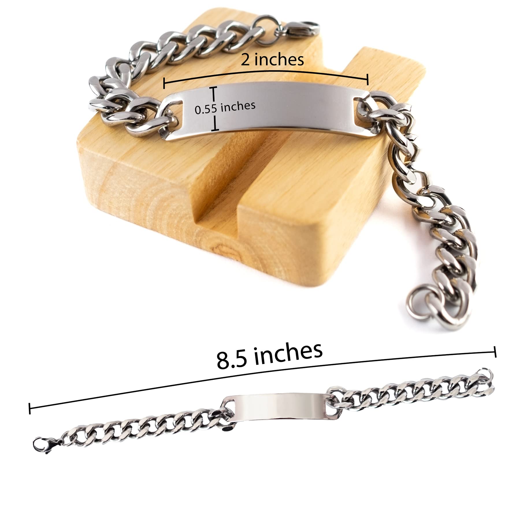 Gigi Cuban Chain Bracelet - Inspirational Motivational Gift for Women, Birthday Present Idea, My Prayers and Love Are Always There for You - Perfect for Daily Wear, Special Occasions & Thoughtful Gifting