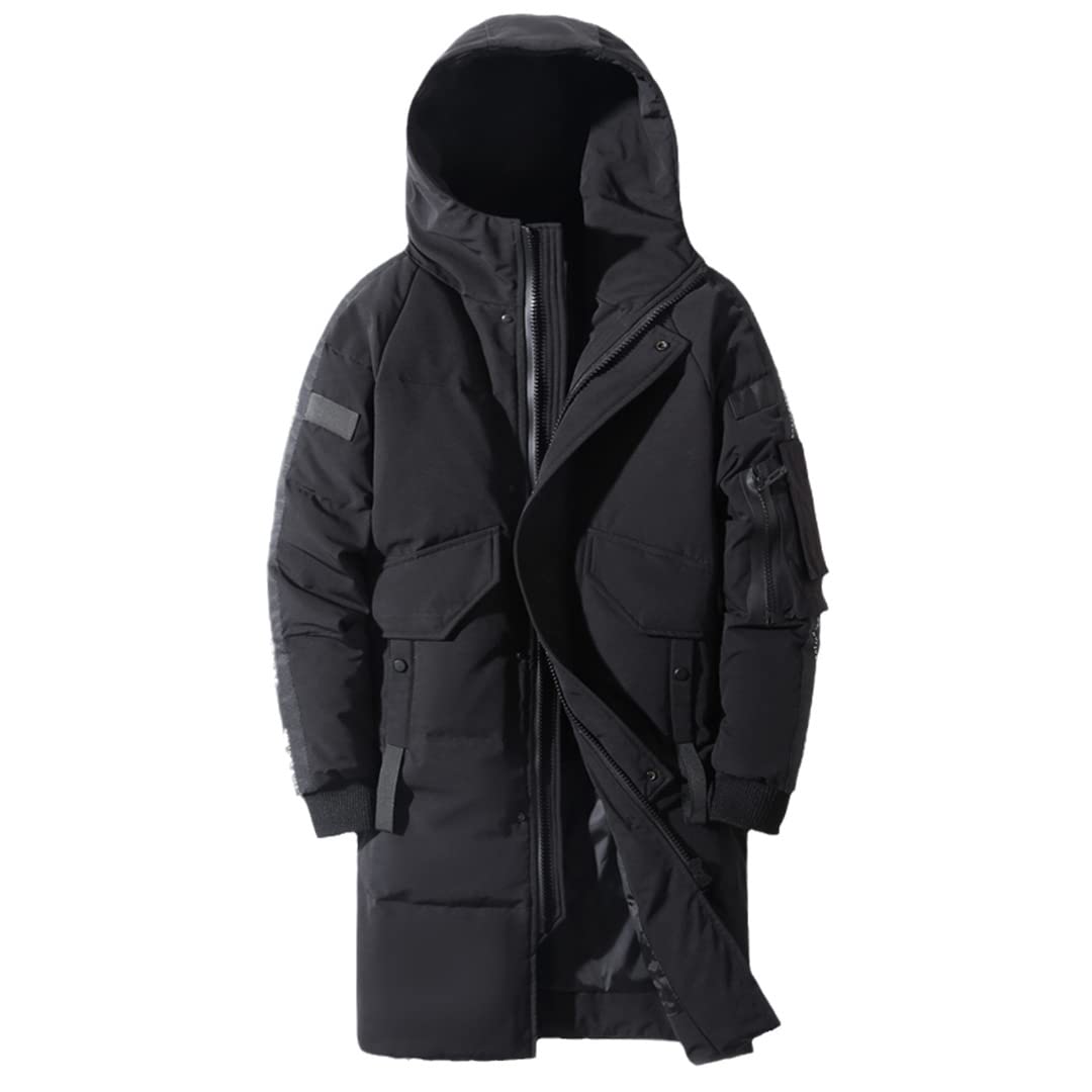 Men's Winter Hooded Down Jacket - Windproof Waterproof Warm Parka Coat for Cold Weather | Outdoor Activities, Snow Sports & Daily Wear