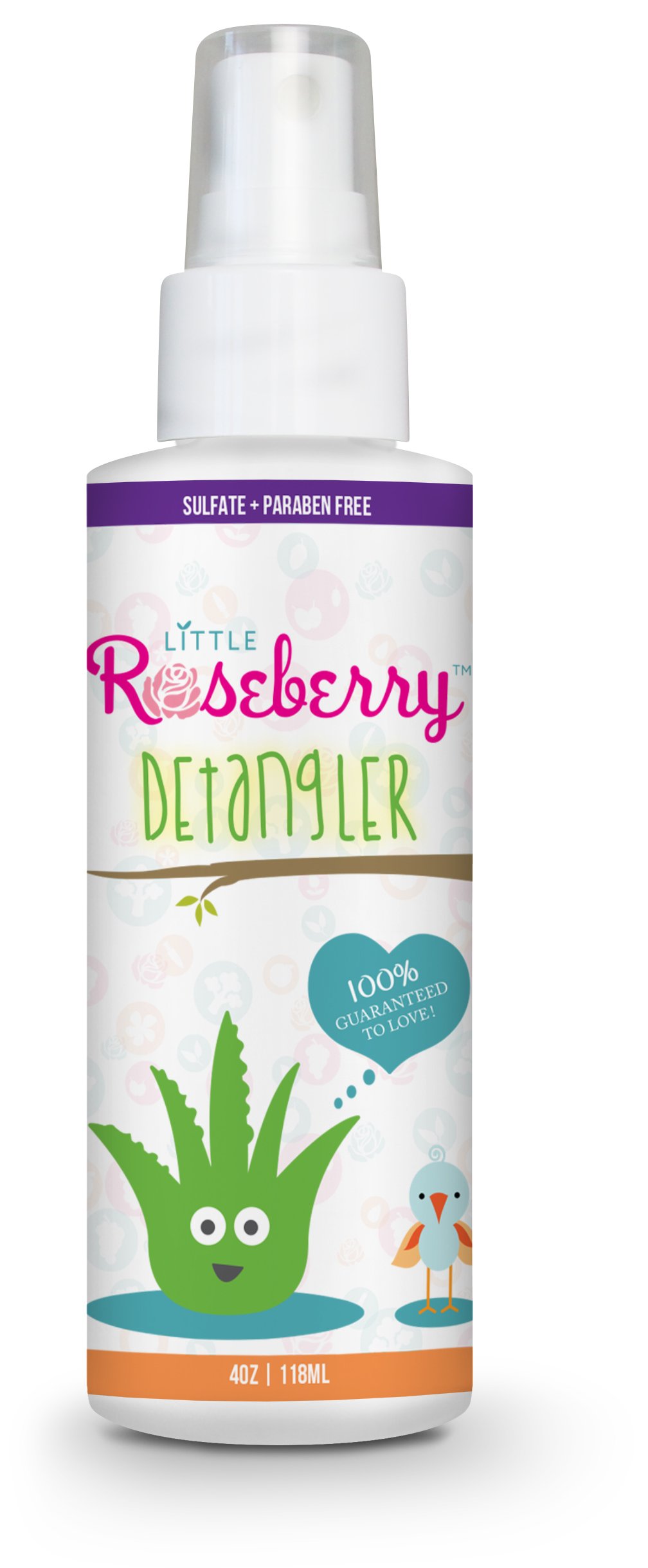 Organic Hair Detangler Spray for Kids & Adults - Aloe Vera & Vitamin Enriched Leave-In Conditioner | Chemical-Free, Fragrance-Free | Made in USA | Perfect for Daily Hair Care & Post-Shower Detangling