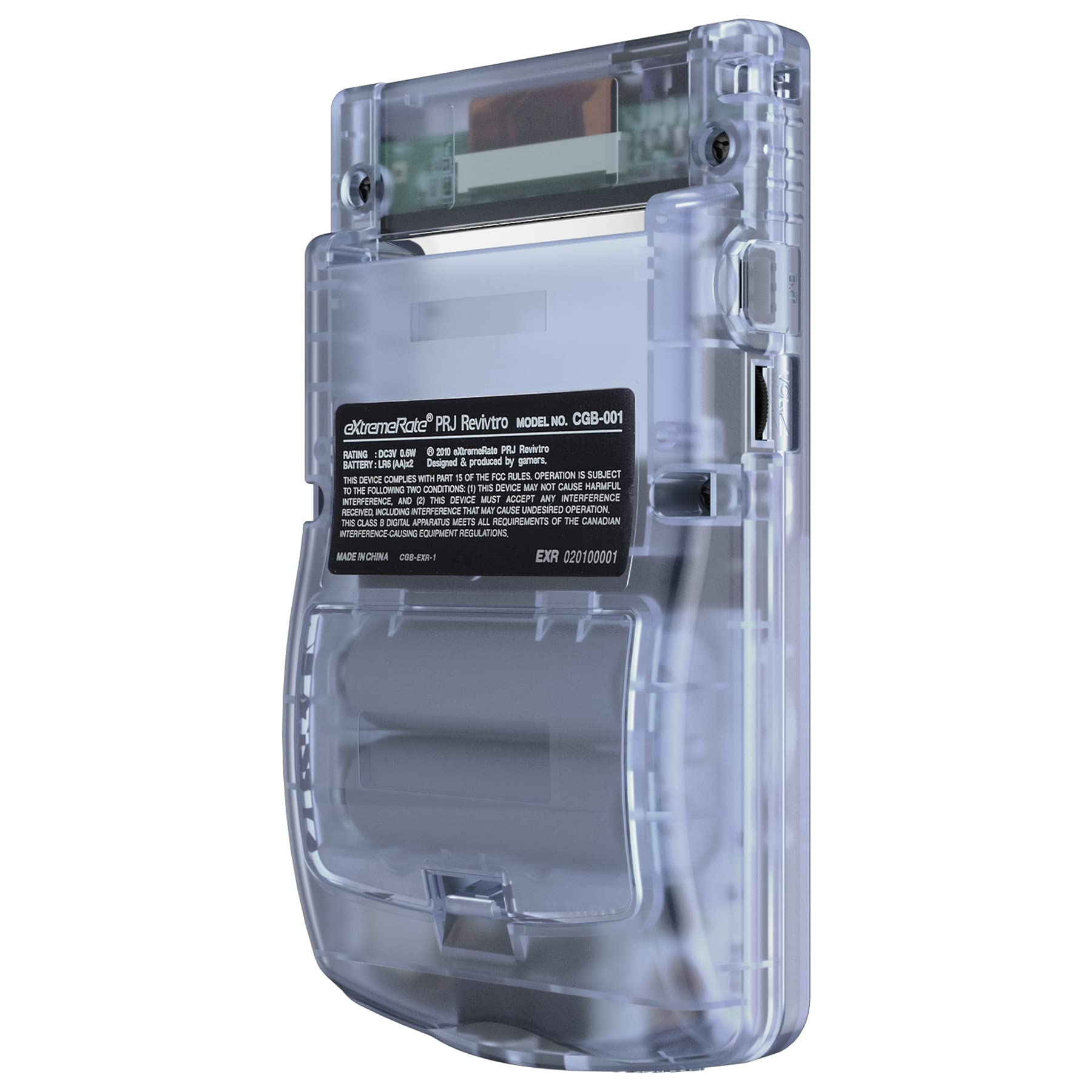 eXtremeRate Glacier Blue Replacement Shell Full Housing Cover & Buttons for Gameboy Color (GBC) - Compatible with OSD IPS, Regular IPS & Standard LCD Screens - DIY Console Upgrade Kit - Perfect for Gaming Enthusiasts & Retro Modding Projects