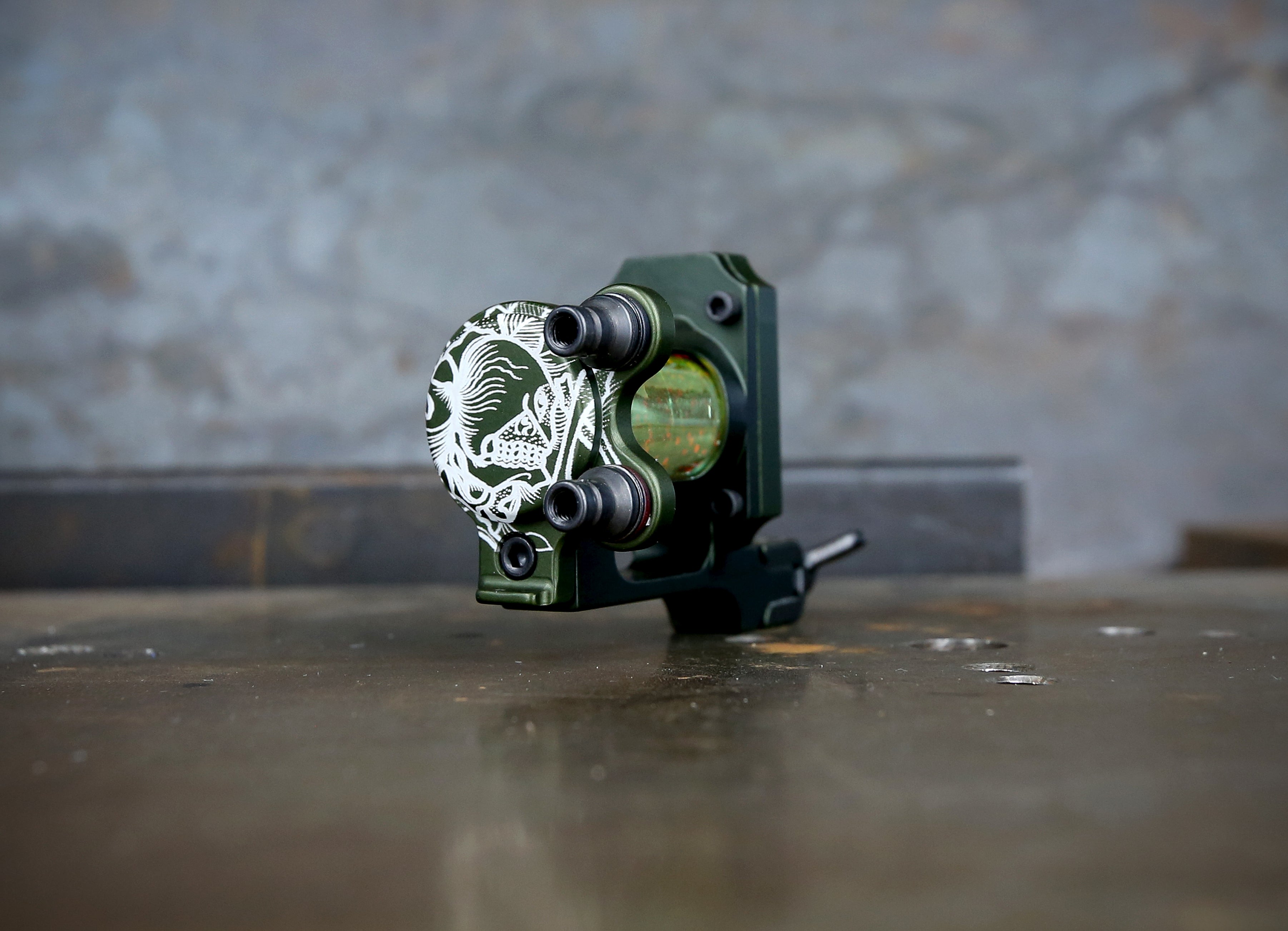 Limited Pike x Rogers Slider Rotary Watch - Olive Green Military Style for Outdoor Adventure & Casual Wear