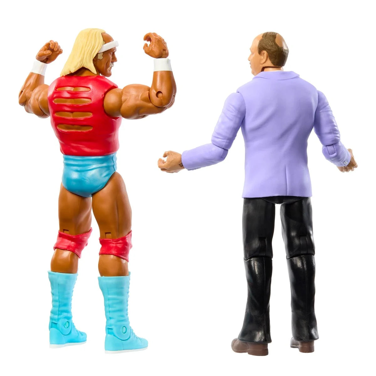 WWE Main Event Showdown Series 19 Hulk Hogan & Mean Gene Okerlund Action Figure 2-Pack - Collectible Wrestling Toys for Display, Play & WWE Fan Gifts