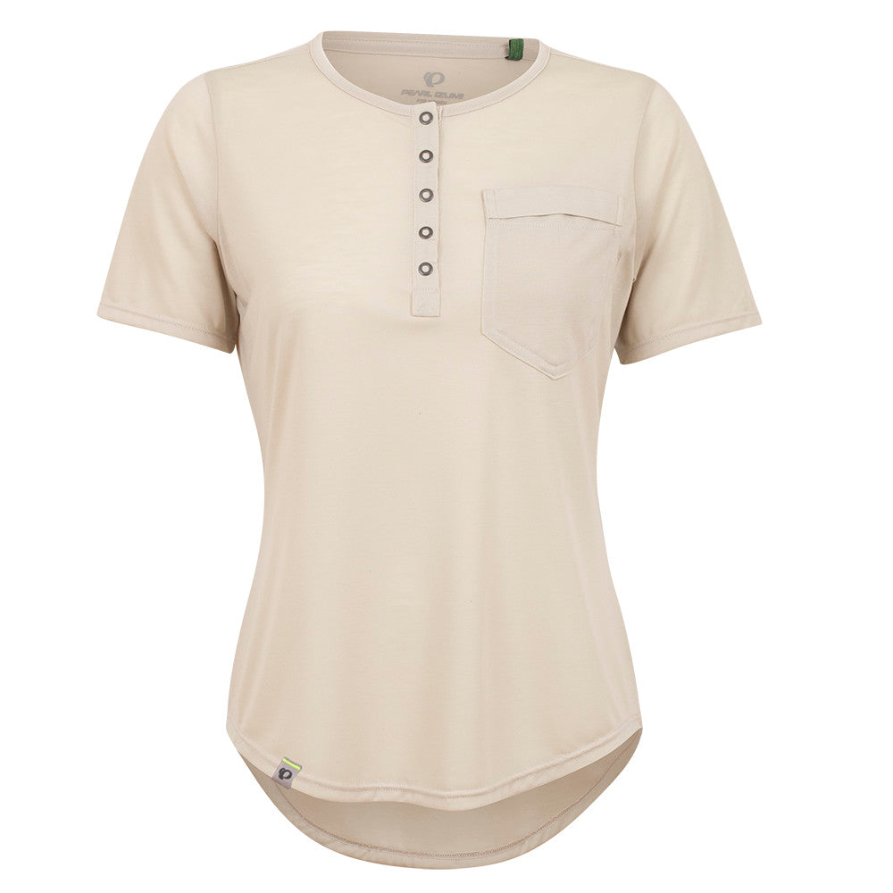 Women's Rove Tech Henley Long Sleeve Shirt - Moisture Wicking & Breathable Activewear for Hiking, Yoga & Outdoor Adventures
