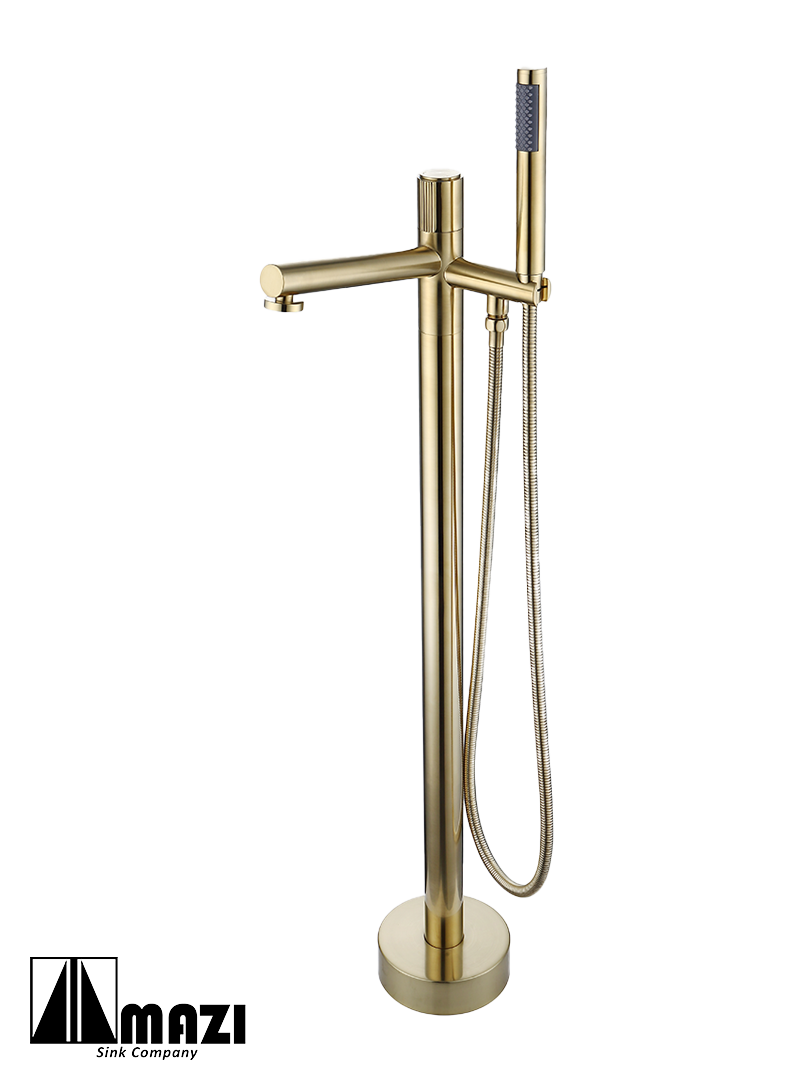 Freestanding Bathtub Faucet 52725 - Modern Floor Mounted Tub Spout for Luxury Bathroom & Spa Relaxation