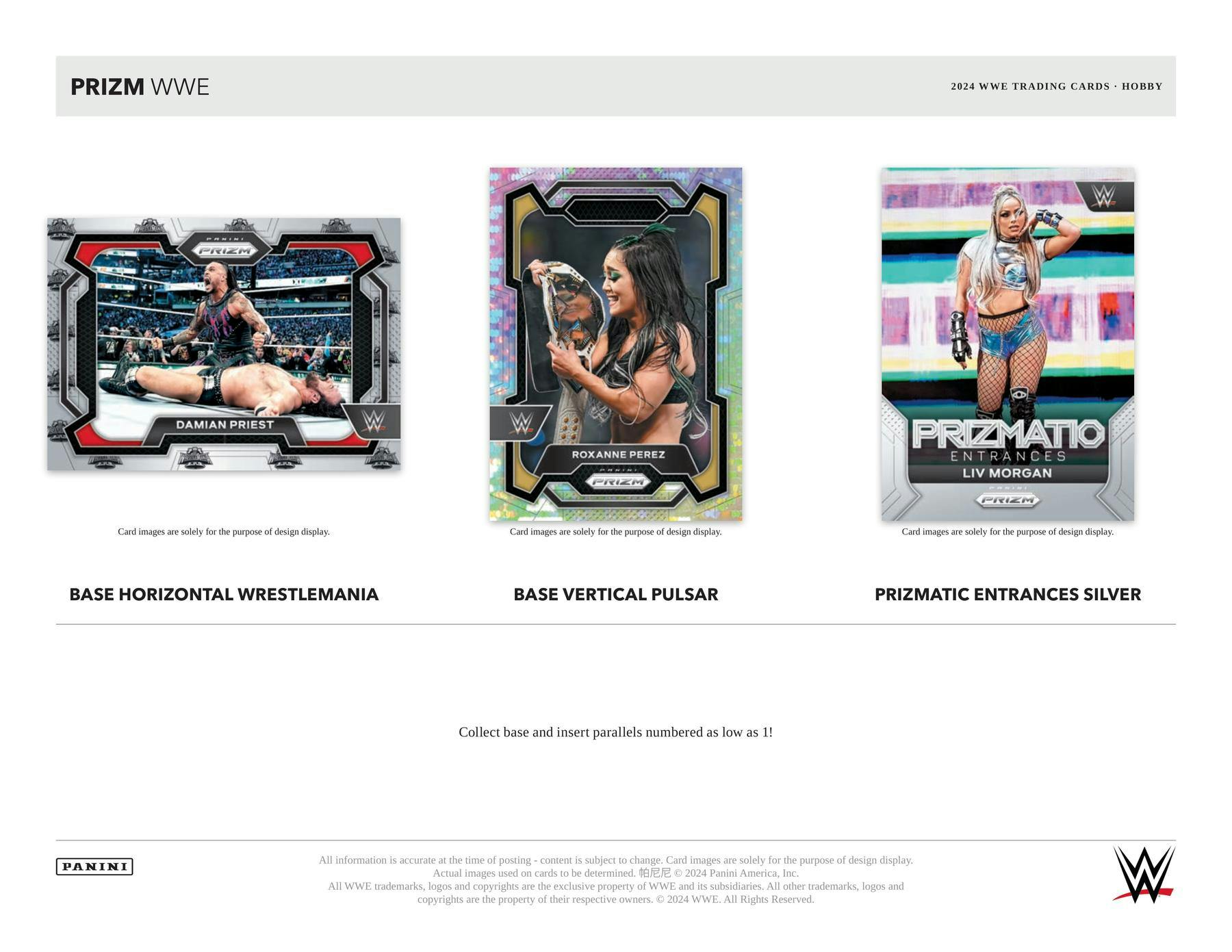 2024 Panini Prizm WWE Wrestling Trading Cards Hobby Box - Collectible Sports Cards for WWE Fans & Card Collectors (Perfect for Trading, Gifts, and Display)