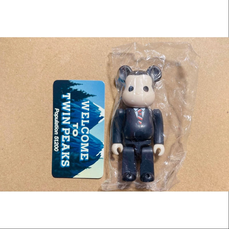 Bearbrick Series 21 Secret Twin Peaks Dale Cooper 100% Collectible Figure - Perfect for Anime Fans, Home Decor & Gift Giving