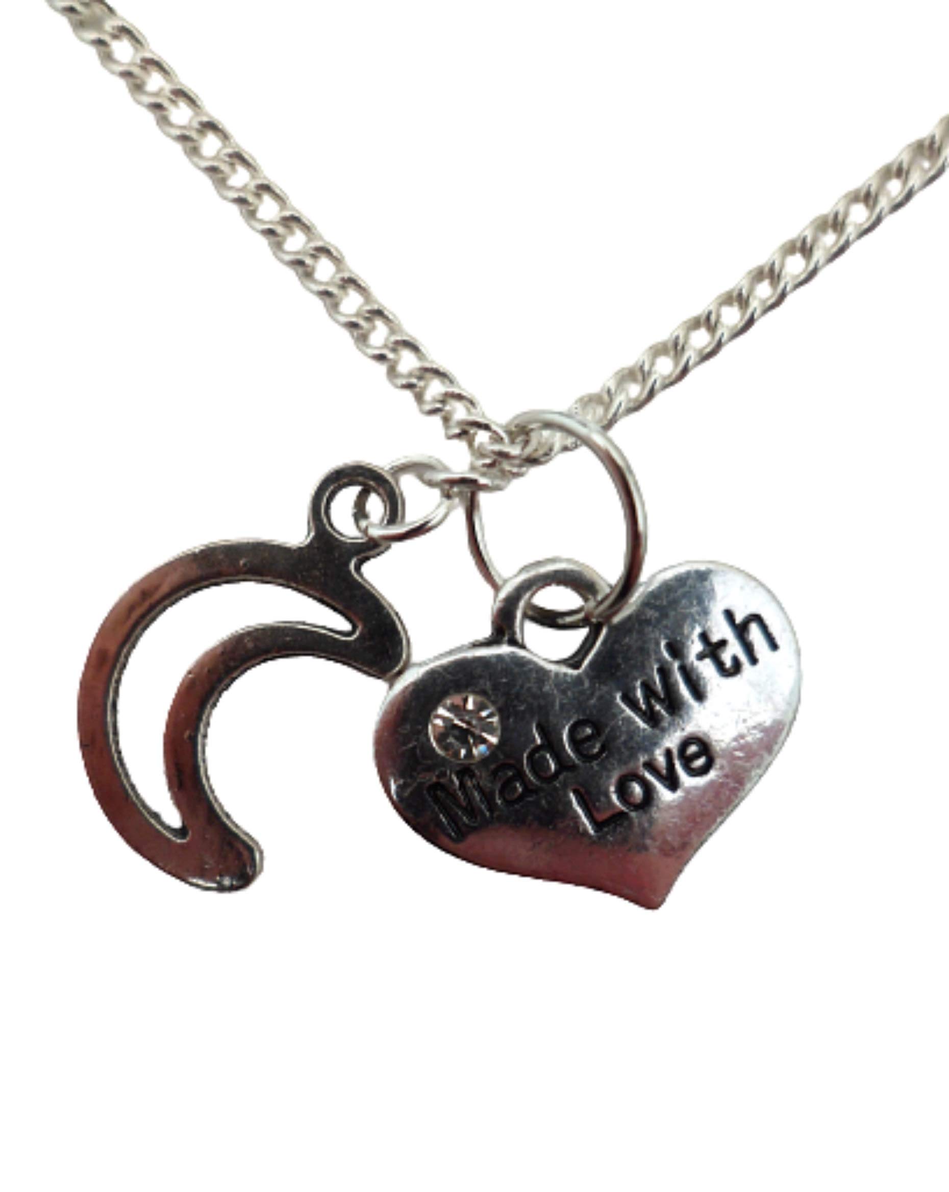 Sterling Silver Plated Heart Charm Necklace for Women - Elegant Love Jewelry Gift for Her, Perfect for Valentine's Day, Anniversary & Romantic Occasions