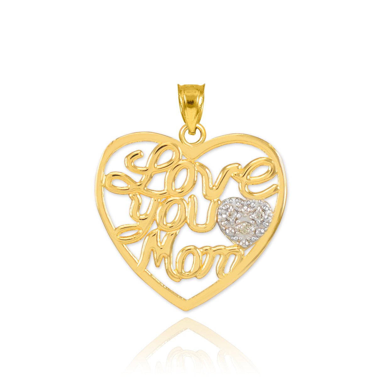 14K Yellow Gold Diamond 