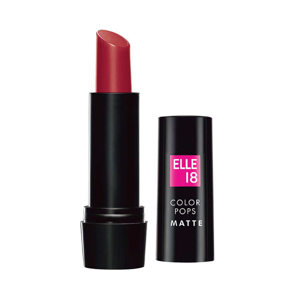 Elle 18 Color Pop Matte Lipstick - Long Lasting Vegan Lip Color, Shade R33 Code Red (4.3g) & Red Wave Matte Lipstick Duo - Bold Pigmented Lip Makeup for Party, Date Night & Special Occasions