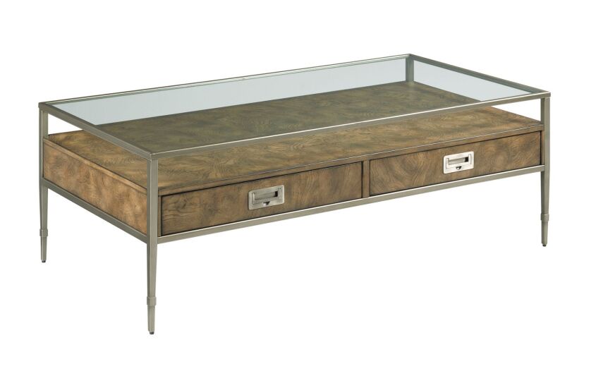 Modern Rectangular Coffee Table & End Table Set with Tempered Glass Top - Perfect for Living Room, Lounge & Office Decor