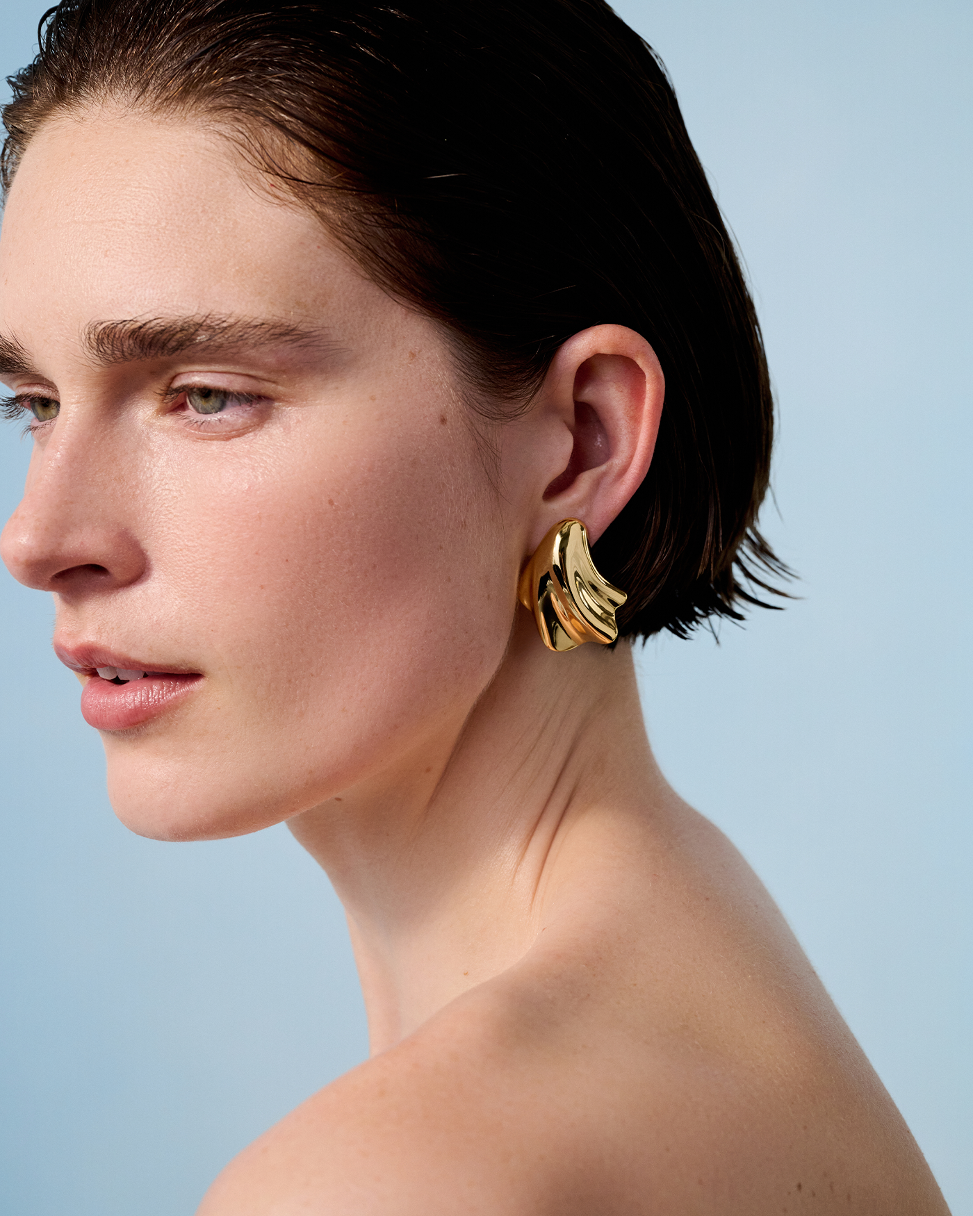 Lydia Gold Earrings for Women - Elegant Dangle Hoop Earrings for Party, Wedding & Everyday Wear