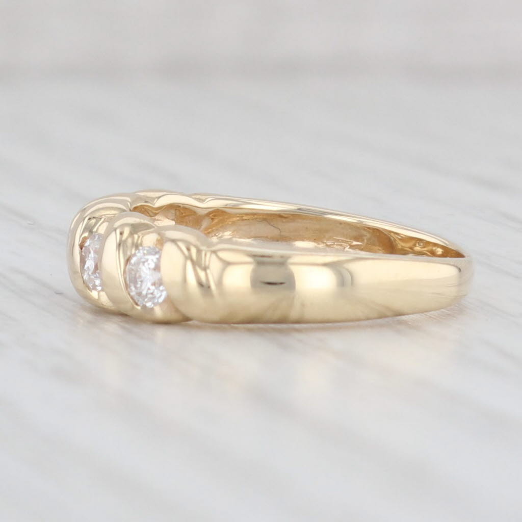0.38ctw Diamond Stackable Ring 14k Yellow Gold Size 5.5 - Wedding Anniversary Band for Women - Perfect for Stacking, Gift Giving & Special Occasions