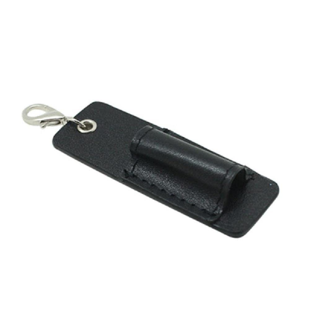 Premium Leather Pen Holder with Metal Carabiner Clip - Fountain Pen Pocket Badge Reel for Business Professionals (Men & Women) - Stylish Belt Lanyard, Keychain & Bracelet Accessory - Perfect for Office, Meetings & Corporate Gifting