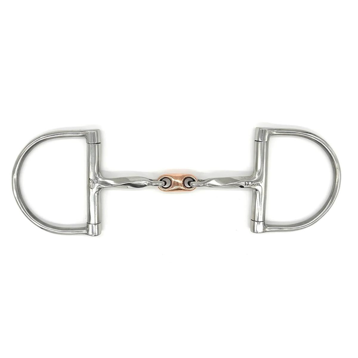 AJR Twisted Dee Copper French Link Bit Horse Bit - Perfect for Dressage, Show Jumping & Western Riding