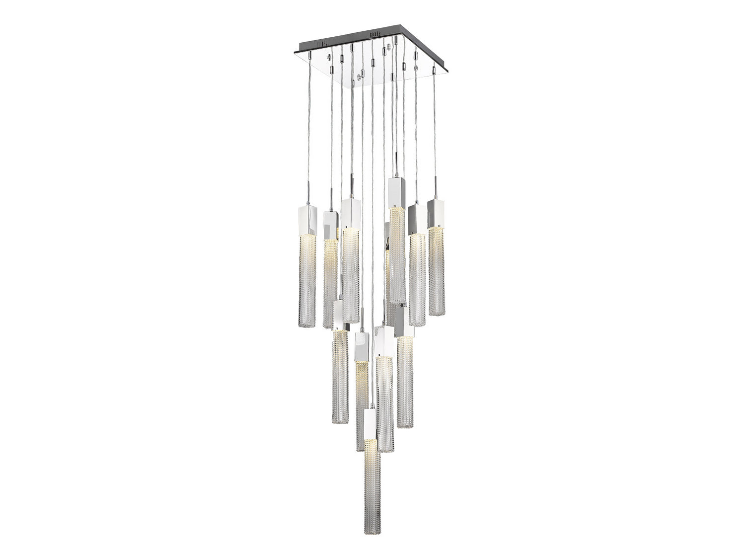 13-Light Modern Pendant Lighting Fixture - Elegant Glass Chandelier for Dining Room, Kitchen Island & Living Room Decor