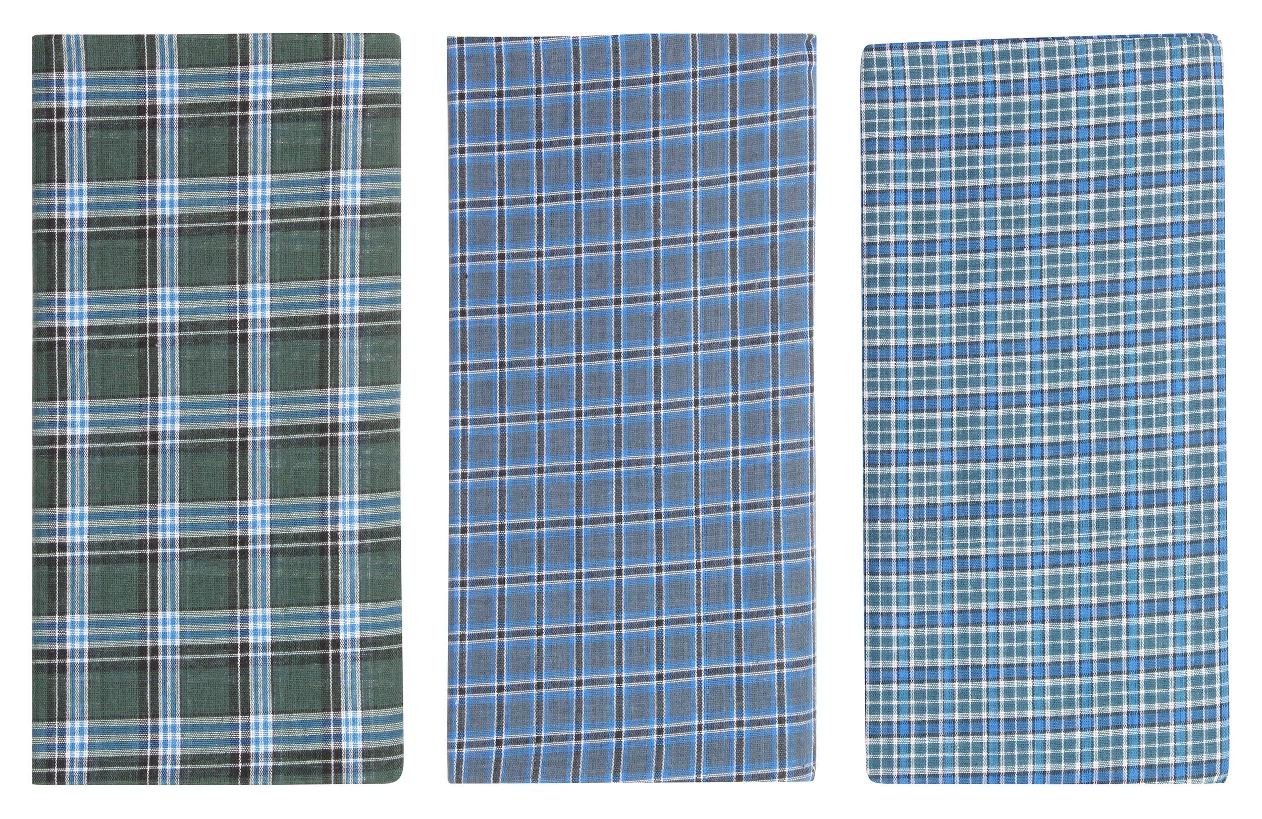 Premium Men's Poly Cotton Multi-Color Lungi Set (3-Pack) - Breathable & Comfortable Traditional Wear for Home, Yoga & Summer Outfits