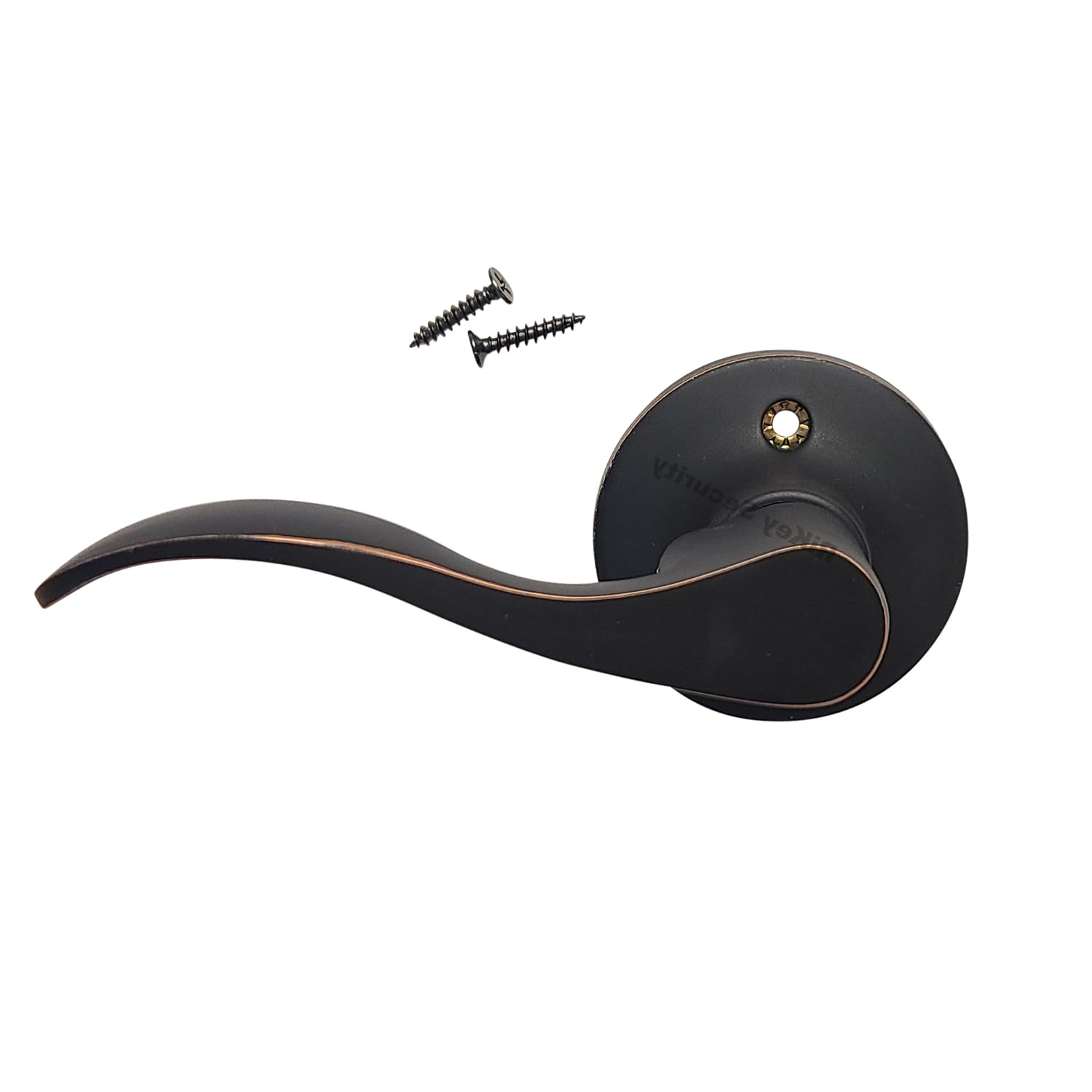 20 Pack New Wave Style Oil-Rubbed Bronze Door Lever Handles - Durable Closet & Room Door Hardware for Home, Office & Commercial Use