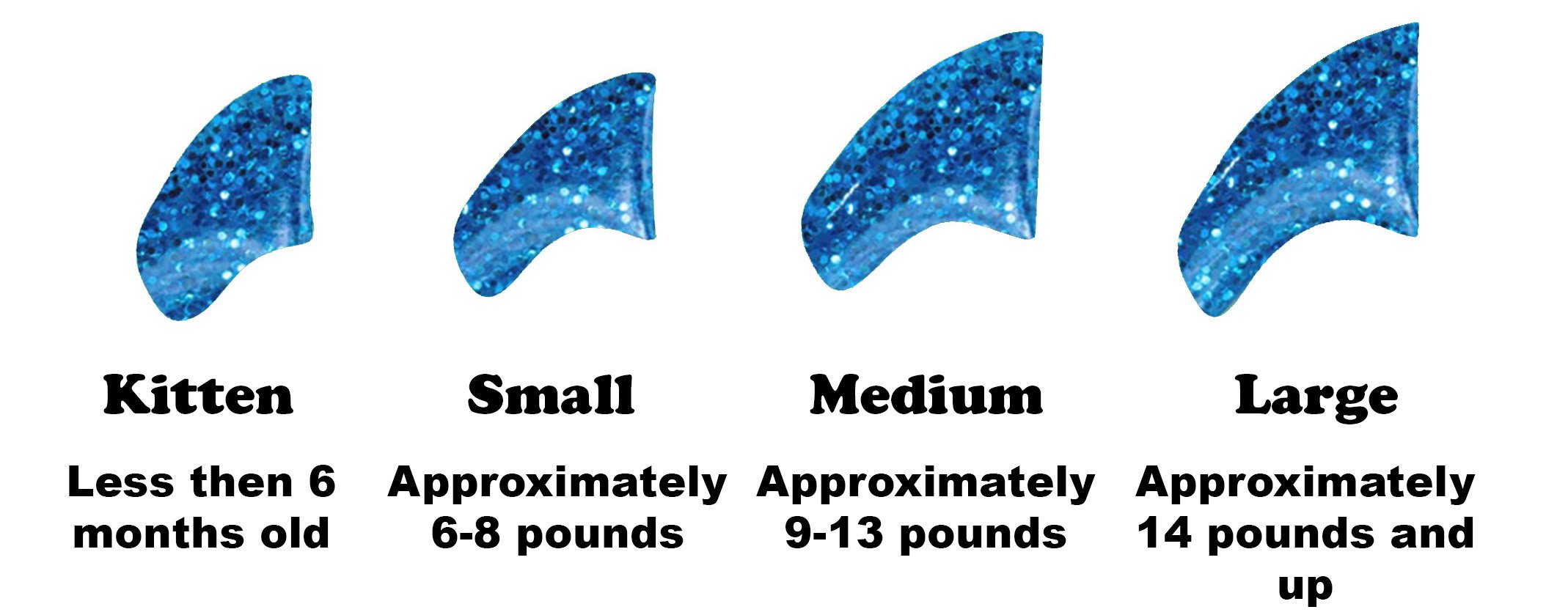 100 Pack Soft Nail Caps for Cats - Blue Glitter Small Size | Safe & Comfortable Cat Claw Covers | Perfect for Indoor Cats, Furniture Protection & Stress-Free Grooming