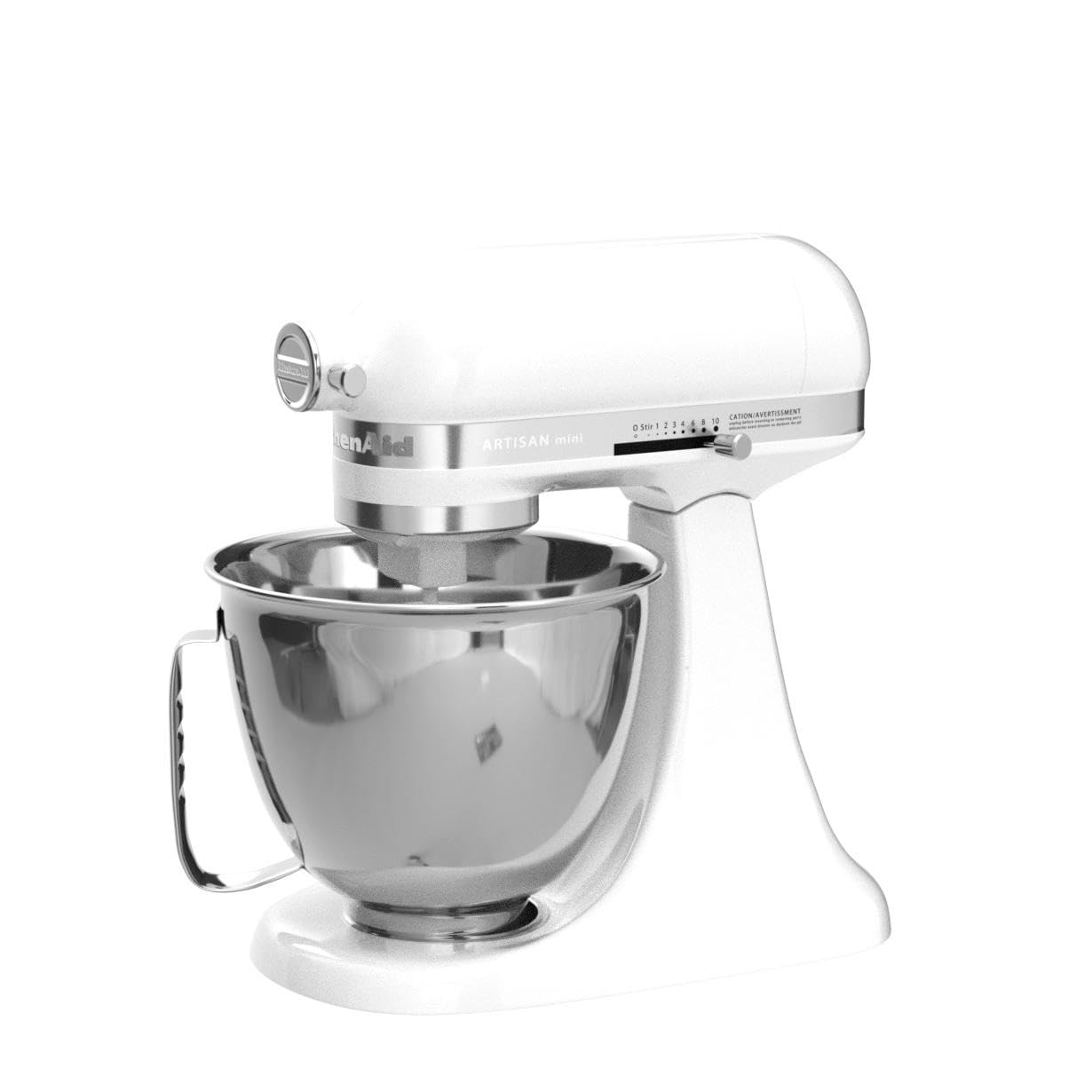 KitchenAid Artisan Mini 3.5 Quart Tilt-Head Stand Mixer - KSM3316X - White | Compact Baking Mixer for Small Kitchens, Perfect for Cookies, Cakes & Dough | Home & Professional Use