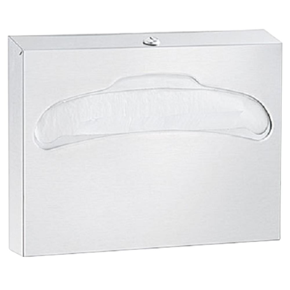 Bradley 583 0000 Bradex Satin Surface Mounted Seat Cover Dispenser - Ideal for Public Restrooms, Hospitals, and Commercial Washrooms
