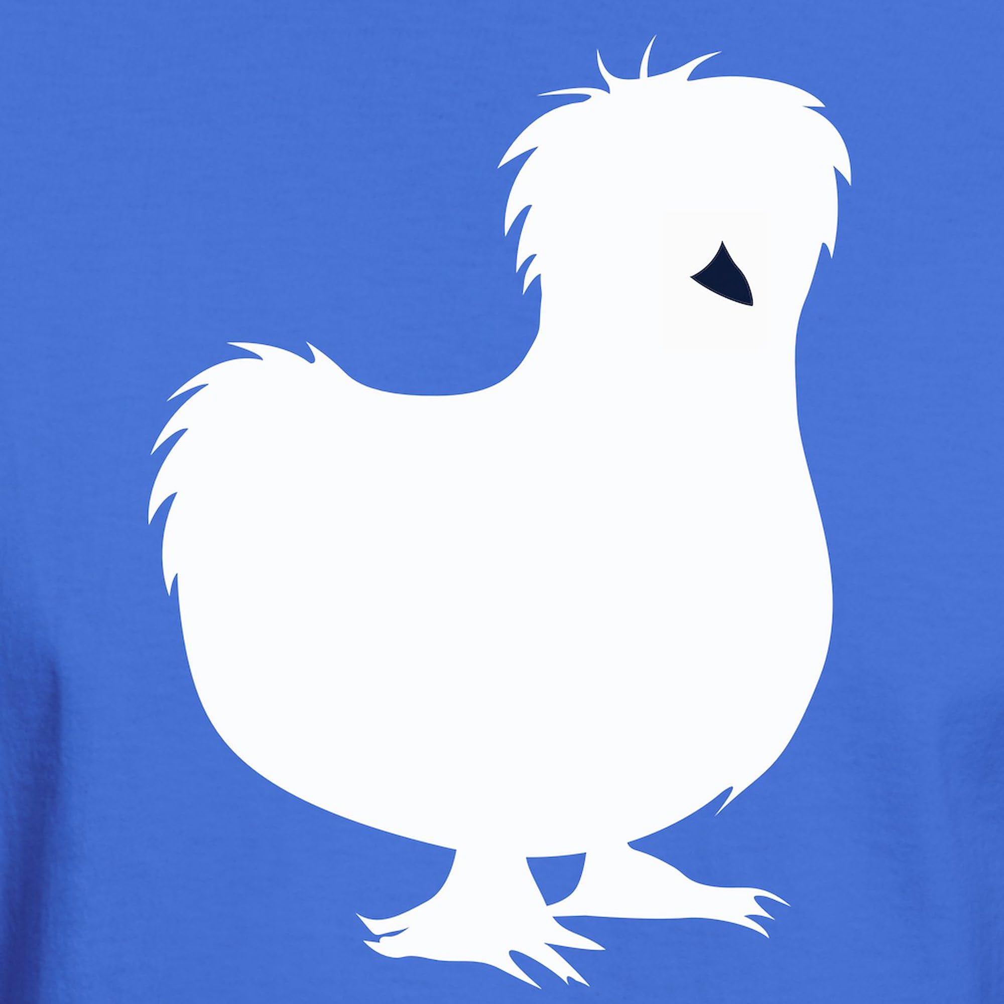 Silkie Chicken Graphic T-Shirt for Men - 100% Cotton Classic Dark Tee | Casual Wear, Gift for Poultry Lovers, Funny Chicken Shirt