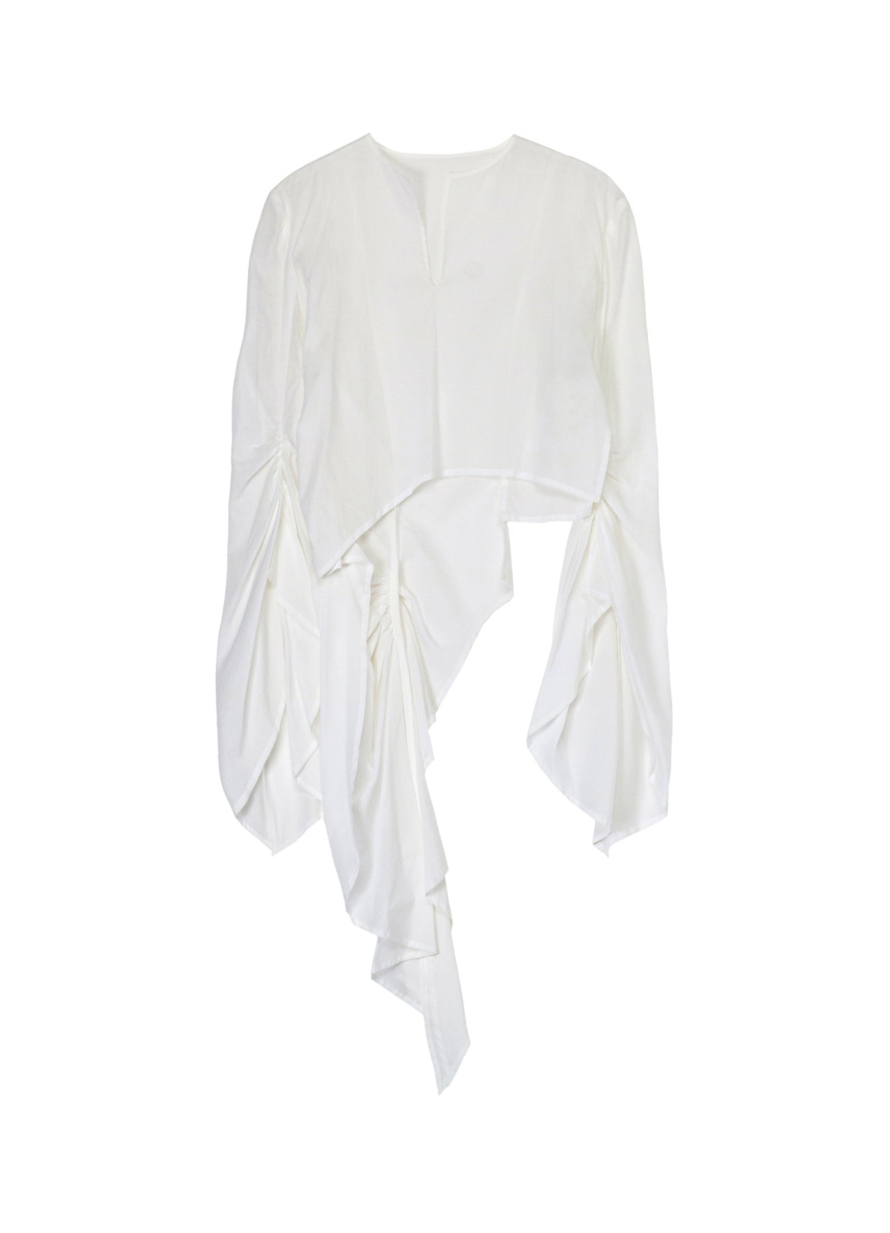 Elegant Cotton Lawn ASM Swallowtail Gather Detail Blouse - Perfect for Office Wear & Casual Outings