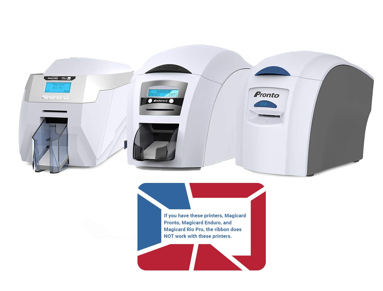 Bodno Magicard 600 Printer MB250YMCKOK Color Ribbon - YMCKOK - 250 Prints with Software Demo Card for ID Badge, Membership Card & Security Access Printing