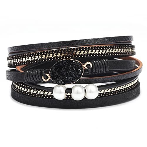D7:bracelet for women trendy(black)